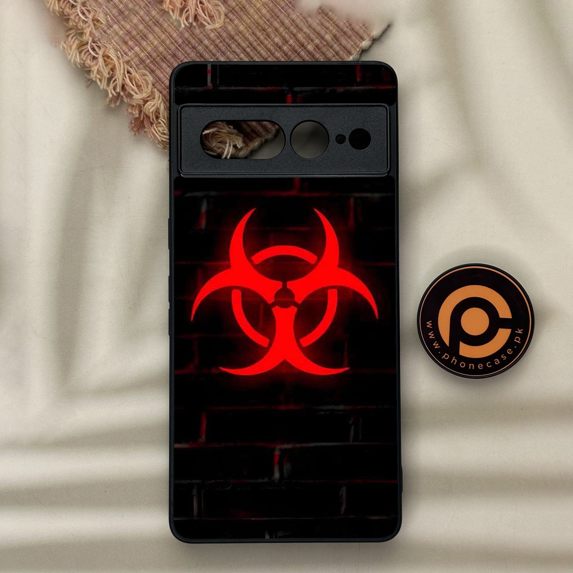 Google Pixel 7 Pro - Biohazard Sign Series - Premium Metal Printed soft Bumper Shock Proof Case