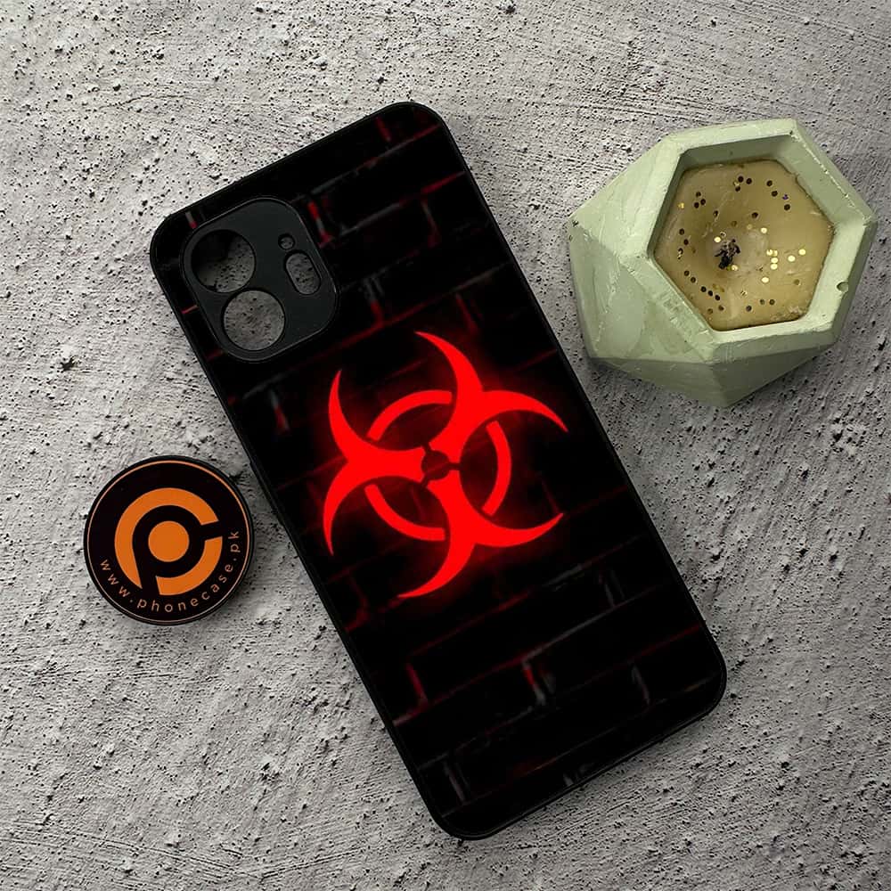 Nothing Phone 2 - Biohazard Sign Series - Premium Metal  Printed soft Bumper shock Proof Case