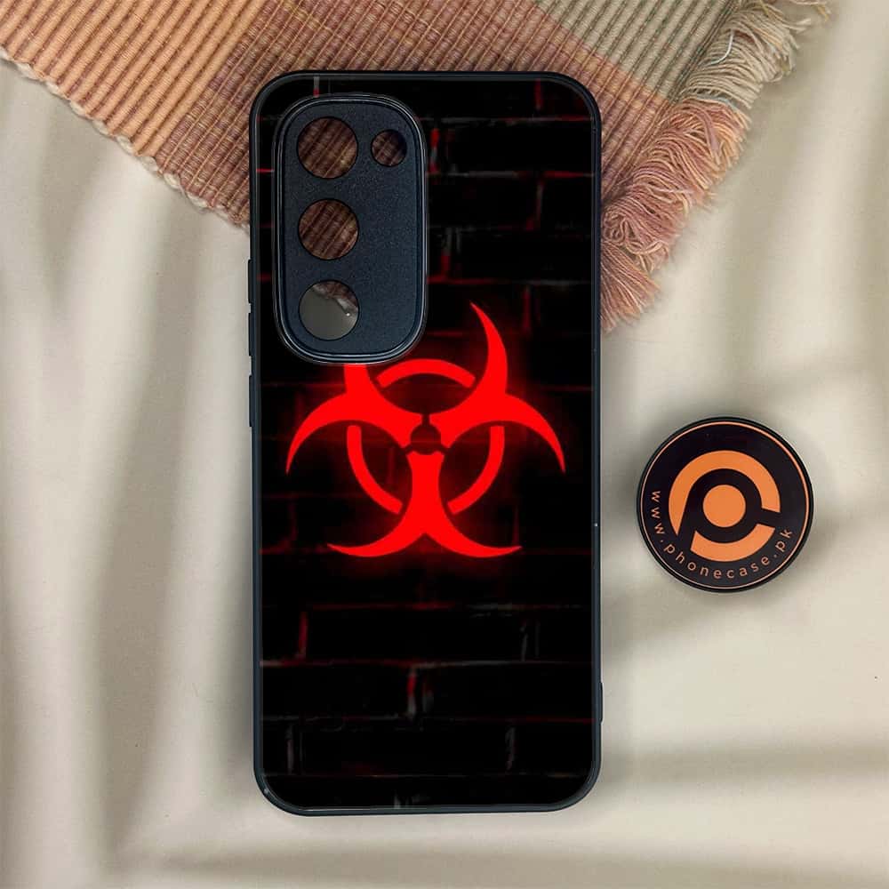 Tecno Spark 40 Pro Plus - Biohazard Sign Series - Premium Metal Printed soft Bumper shock Proof Case