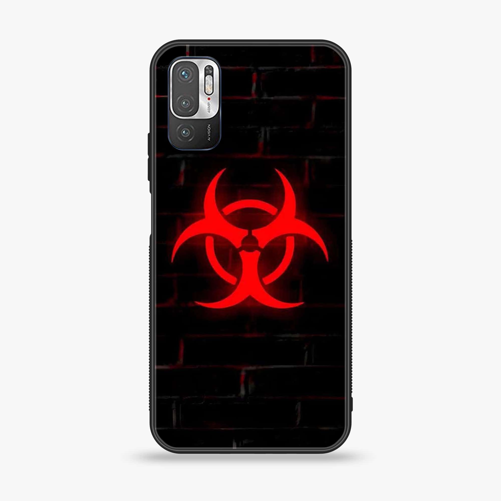 Xiaomi Redmi Note 10 5G - Biohazard Sign Series - Premium Printed Glass soft Bumper shock Proof Case