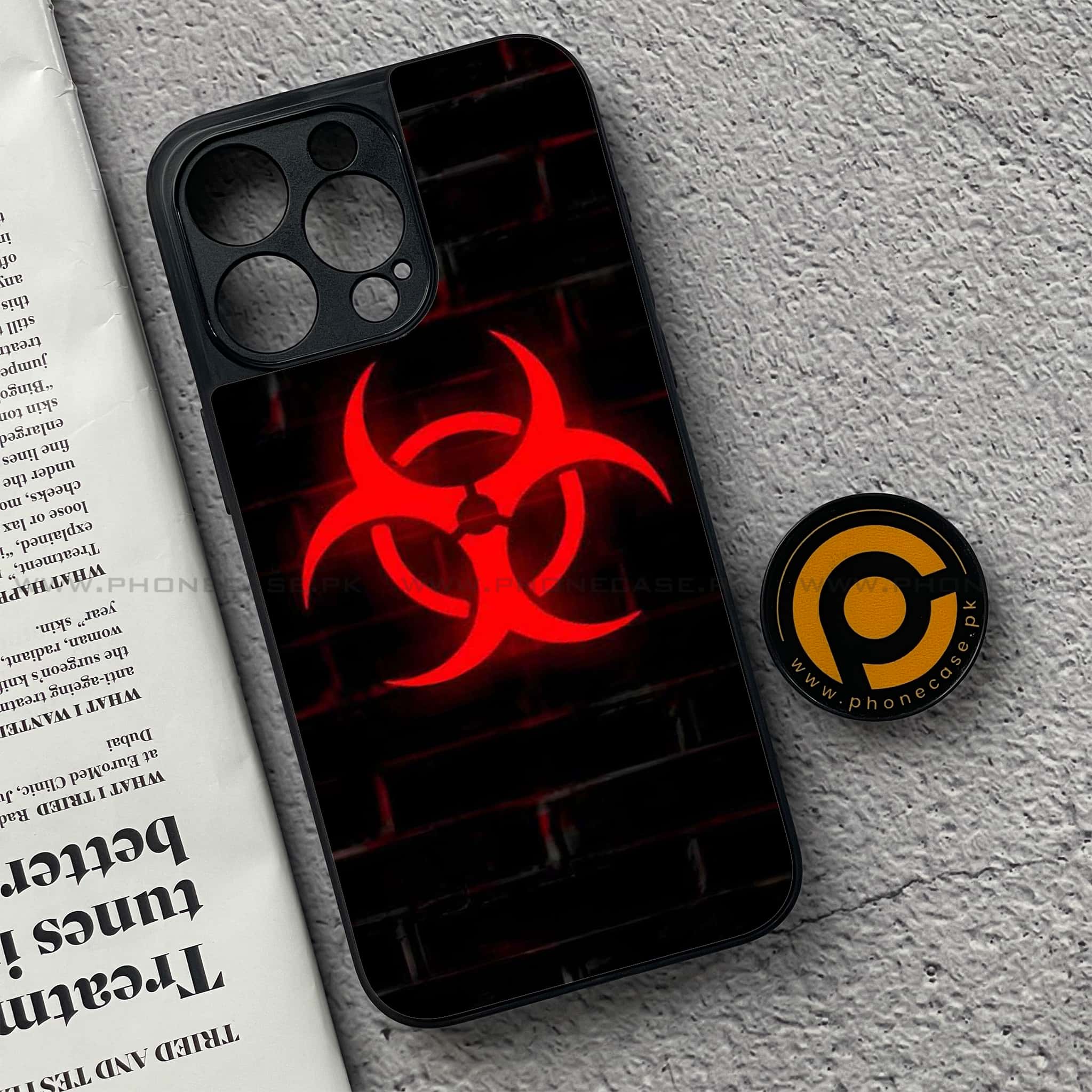 iPhone 15 Pro - Biohazard Sign Series - Premium Metal Printed soft Bumper shock Proof Case