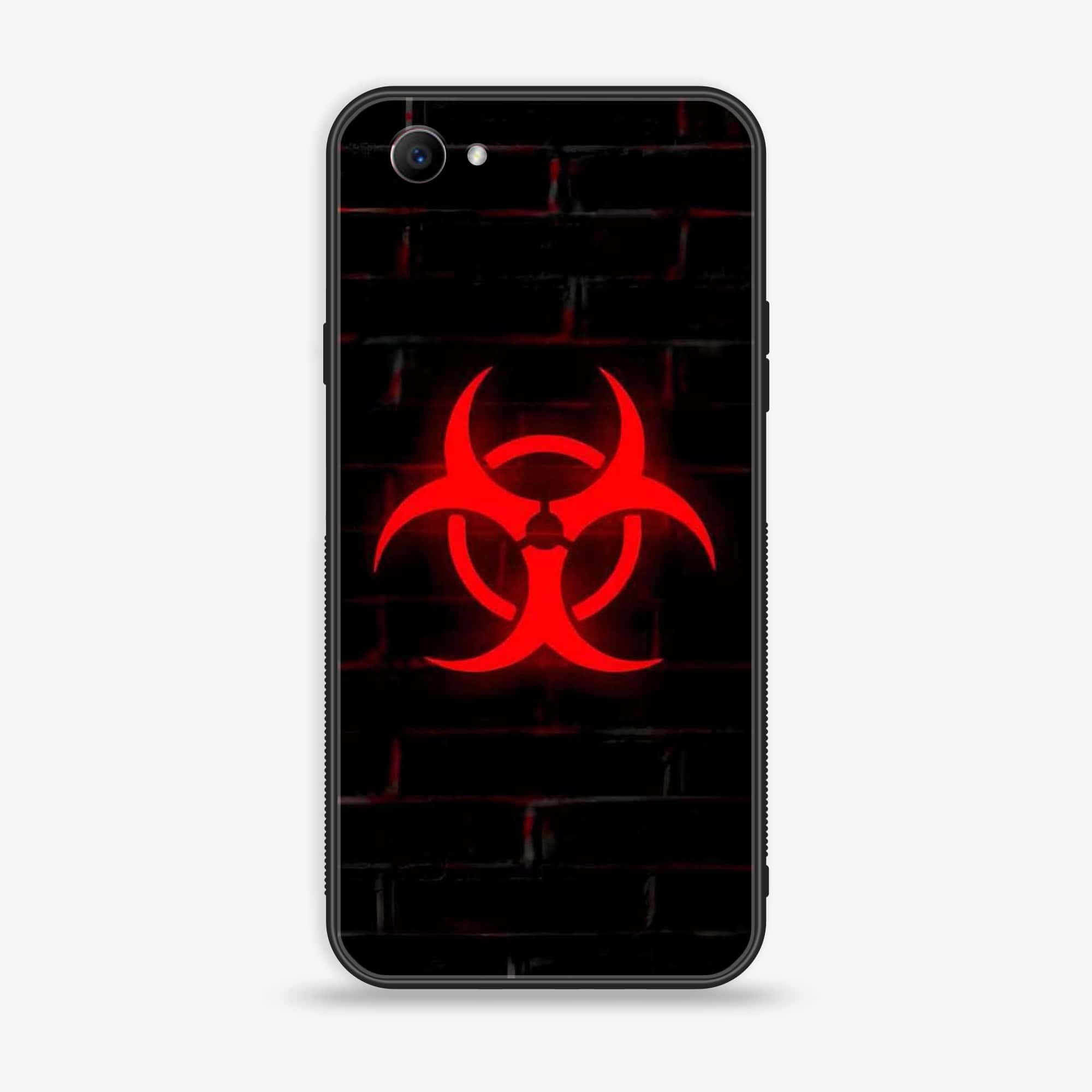 Oppo F7 Youth - Biohazard Sign Series - Premium Printed Glass soft Bumper shock Proof Case