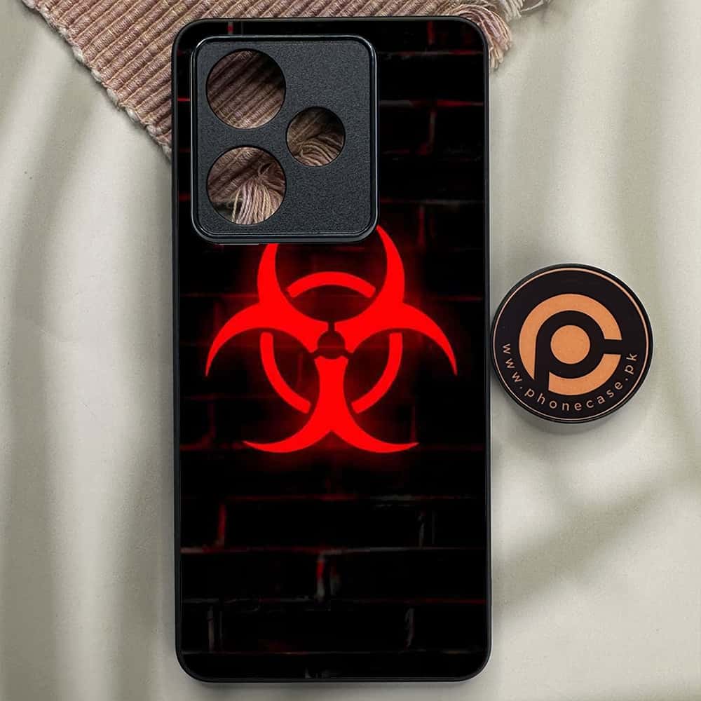 Realme GT 6 - Biohazard Sign Series - Premium Metal Printed soft Bumper shock Proof Case