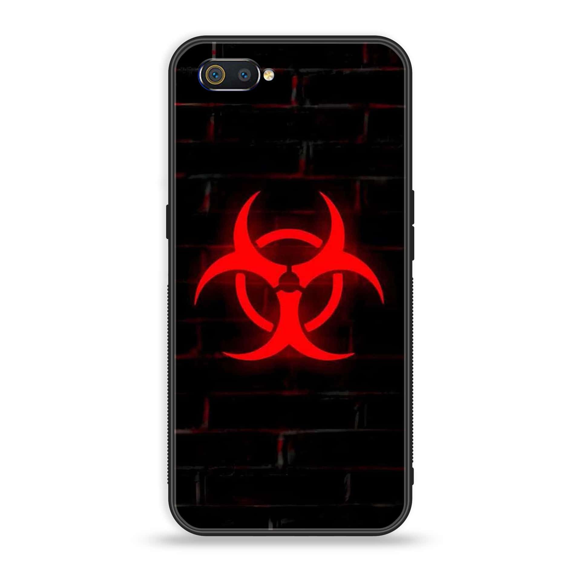 Oppo Realme C2 - Biohazard Sign Series - Premium Printed Glass soft Bumper shock Proof Case