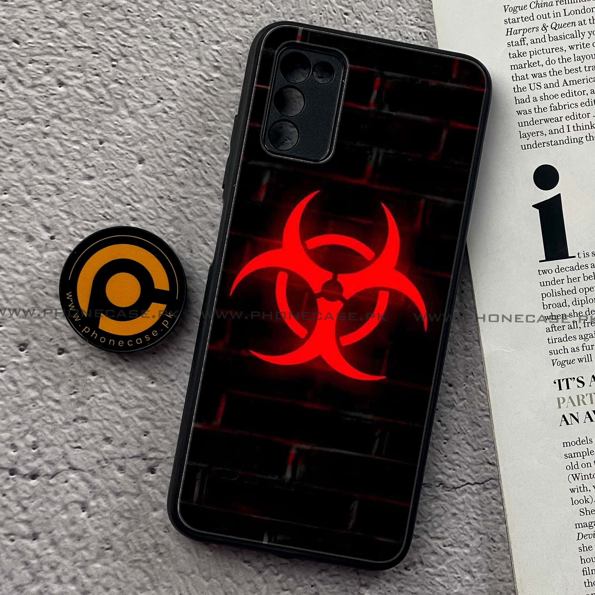 Samsung Galaxy A02s - Biohazard Sign Series  - Premium Printed Metal soft Bumper shock Proof Case