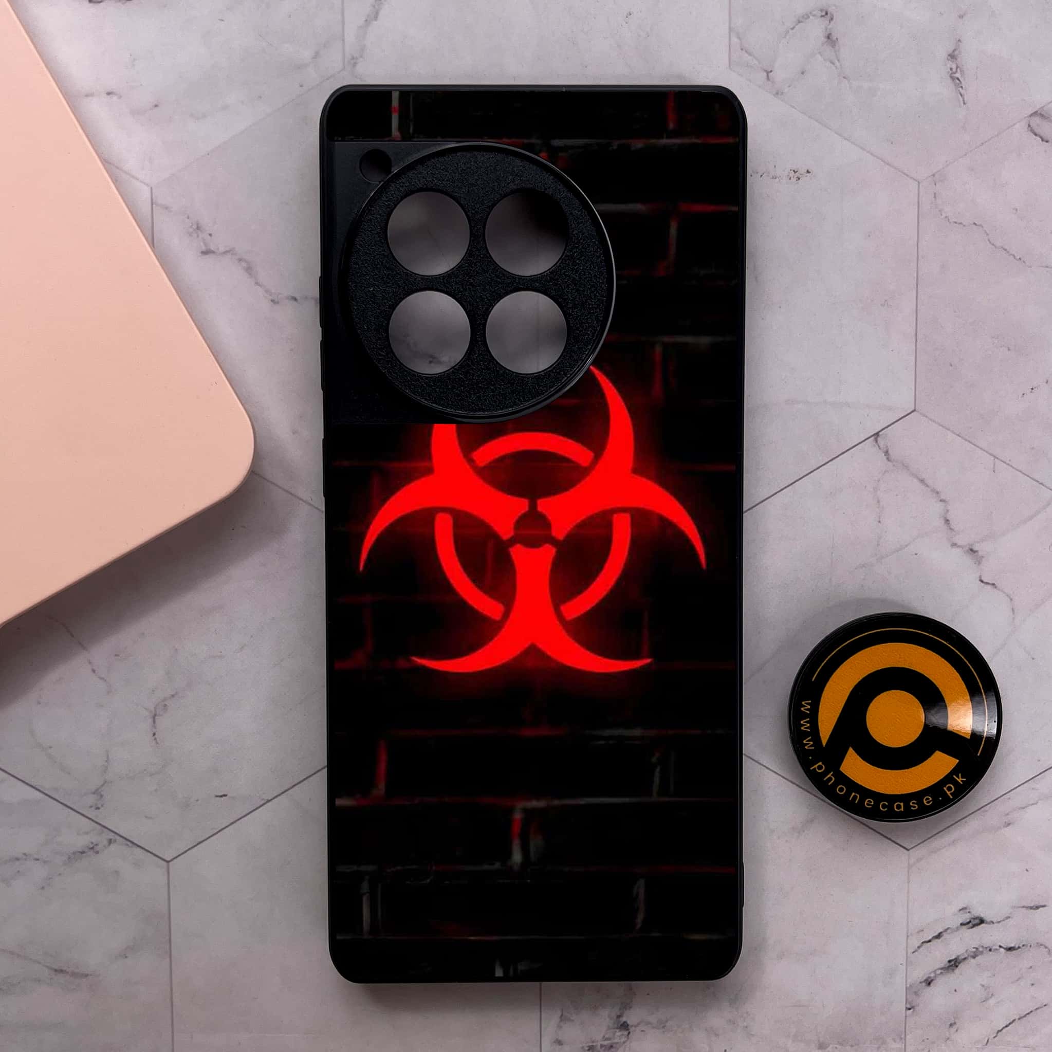 OnePlus 12R - Biohazard Sign Series - Premium Metal Printed soft Bumper shock Proof Case