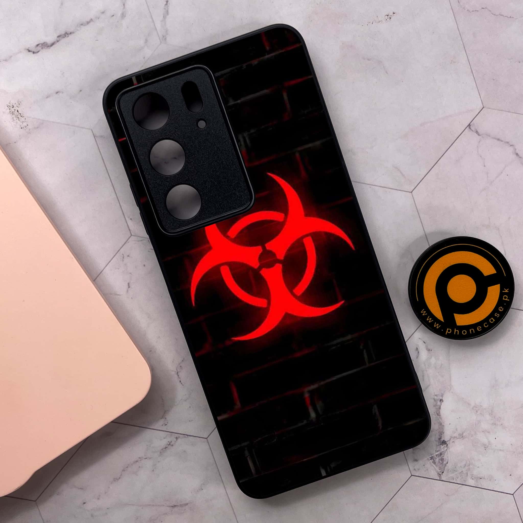 Realme C75x 4G - Biohazard Sign Series - Premium Metal Printed soft Bumper shock Proof Case