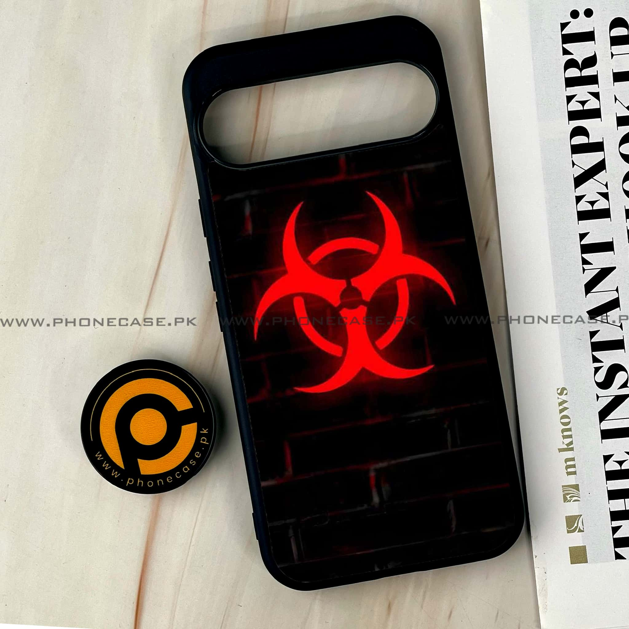 Google Pixel 9 Pro XL - Biohazard Sign Series - Premium Printed Glass soft Bumper shock Proof Case