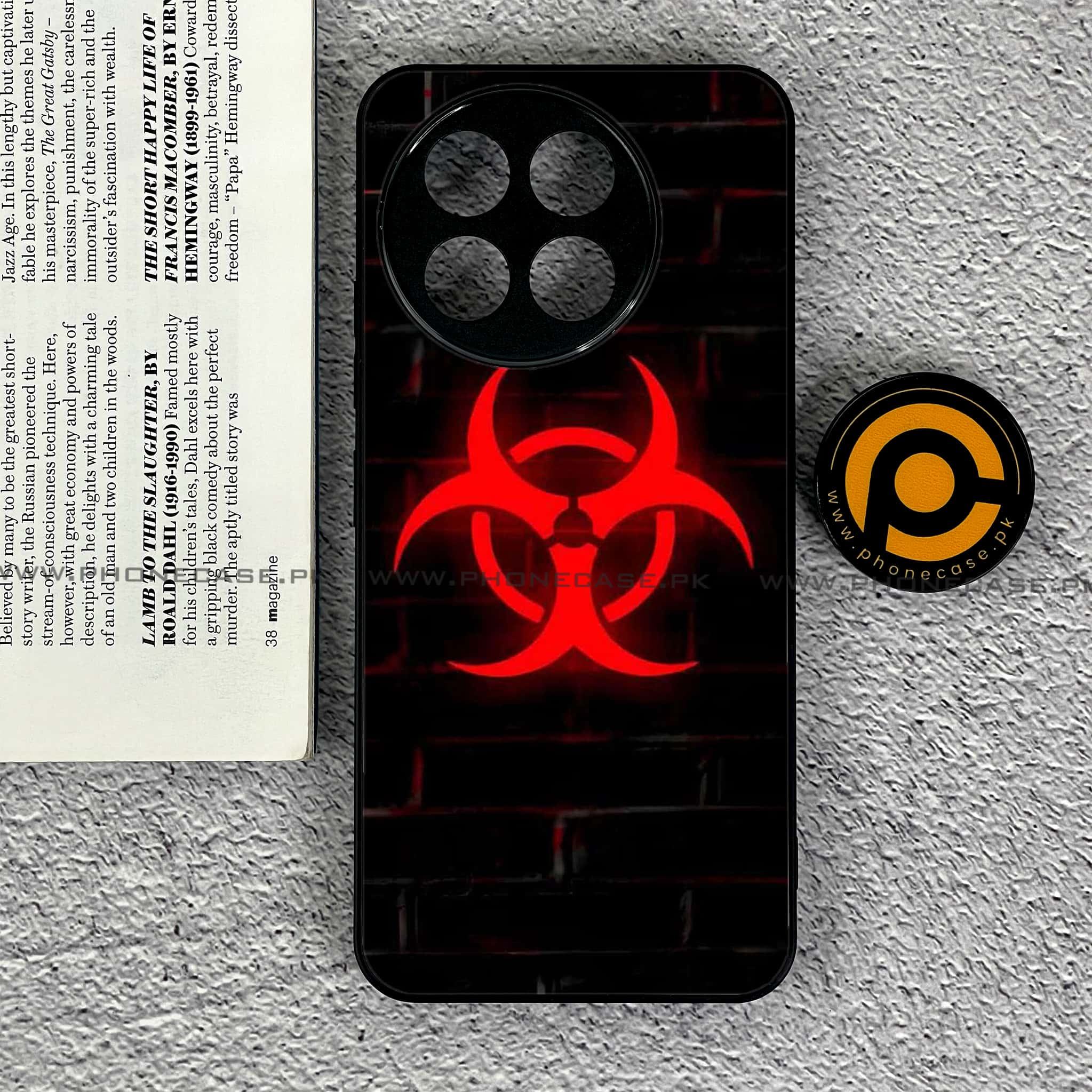 Tecno Spark 30 Pro - Biohazard Sign Series - Premium Printed Glass soft Bumper shock Proof Case