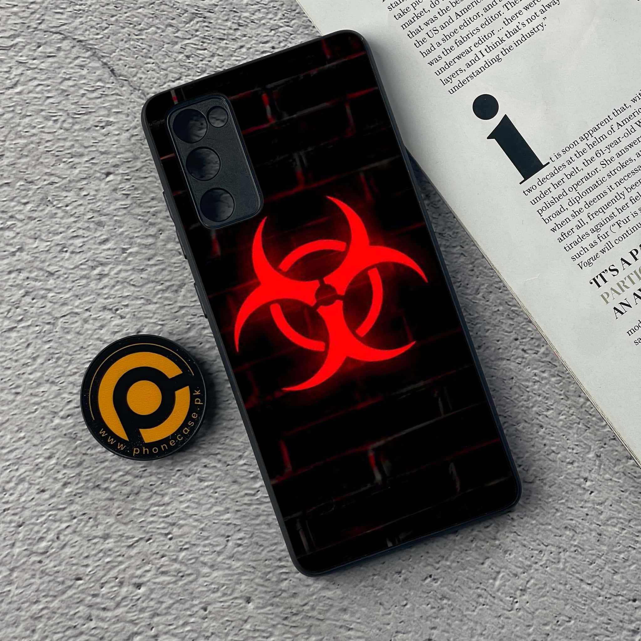 Samsung Galaxy S20 FE Biohazard Sign Series Premium Printed Glass soft Bumper shock Proof Case