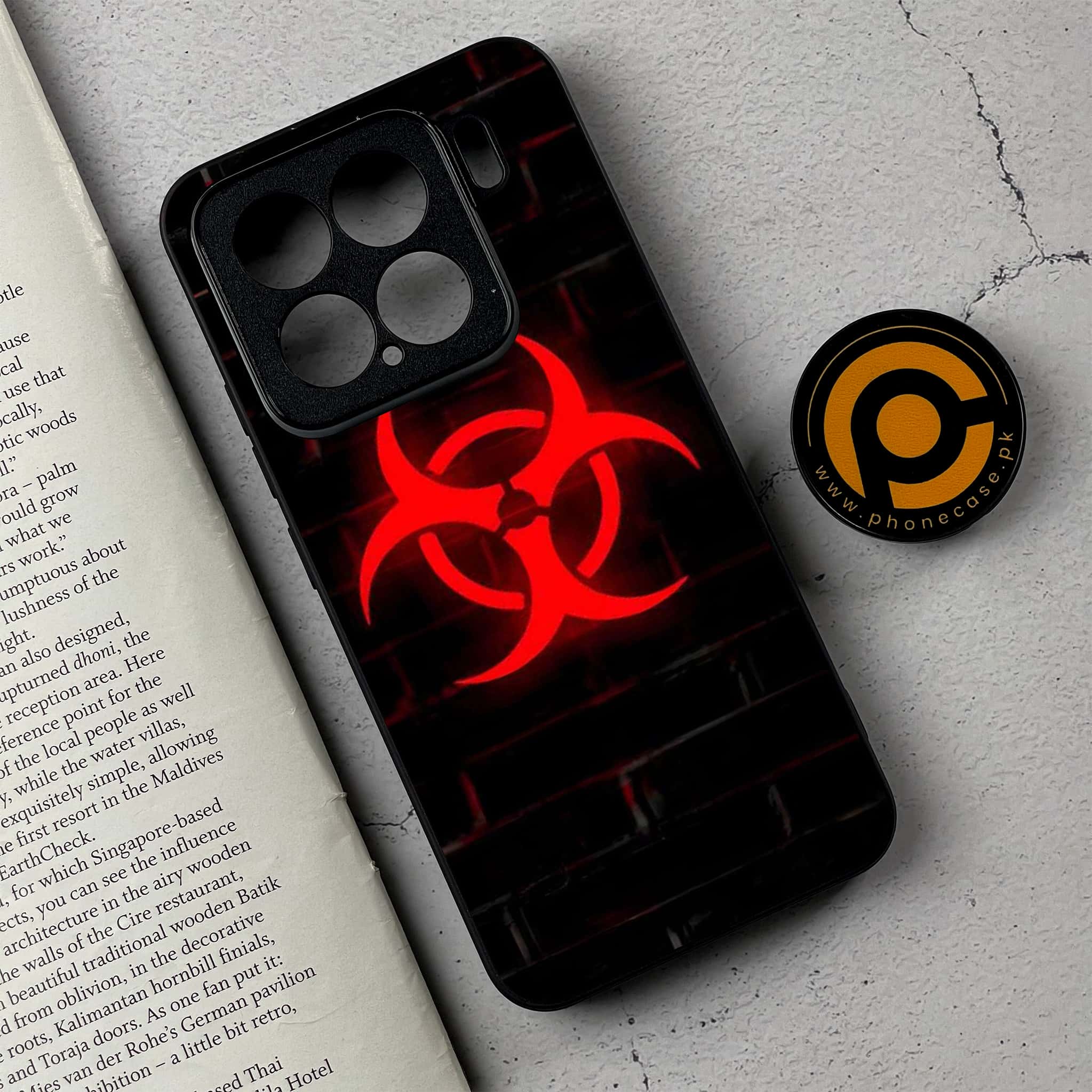Xiaomi 15 - Biohazard Sign Series - Premium Metal Printed soft Bumper shock Proof Case