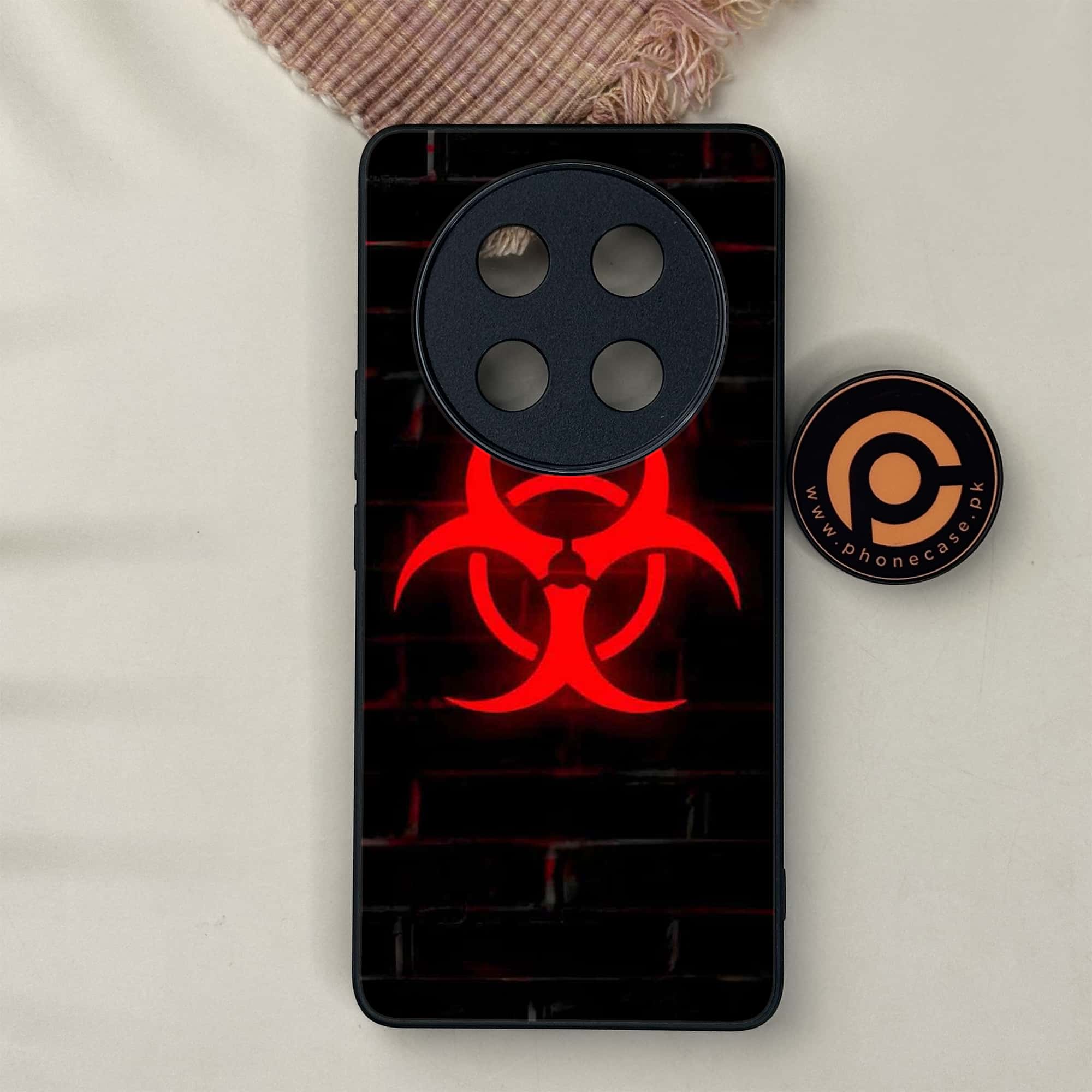 Honor X9c 5G - Biohazard Sign Series - Premium Metal Printed soft Bumper shock Proof Case