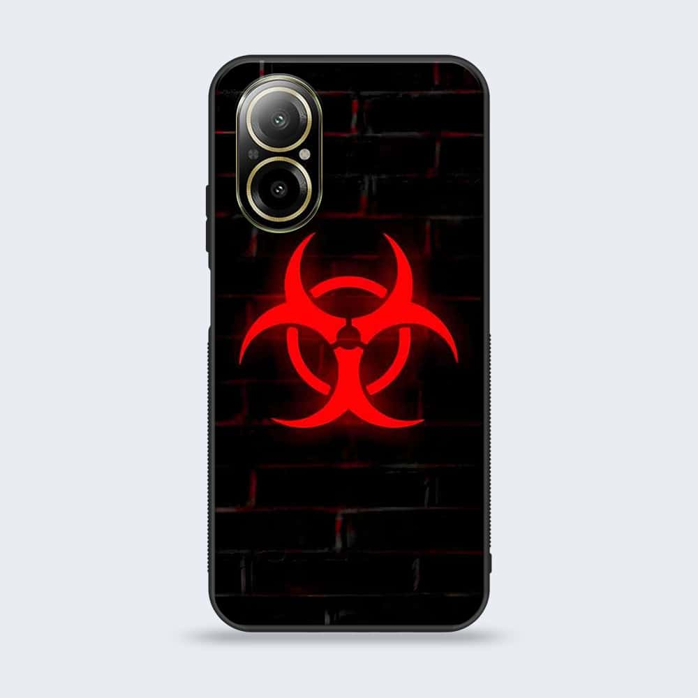 Realme C67 - Biohazard Sign Series - Premium Printed Glass soft Bumper shock Proof Case