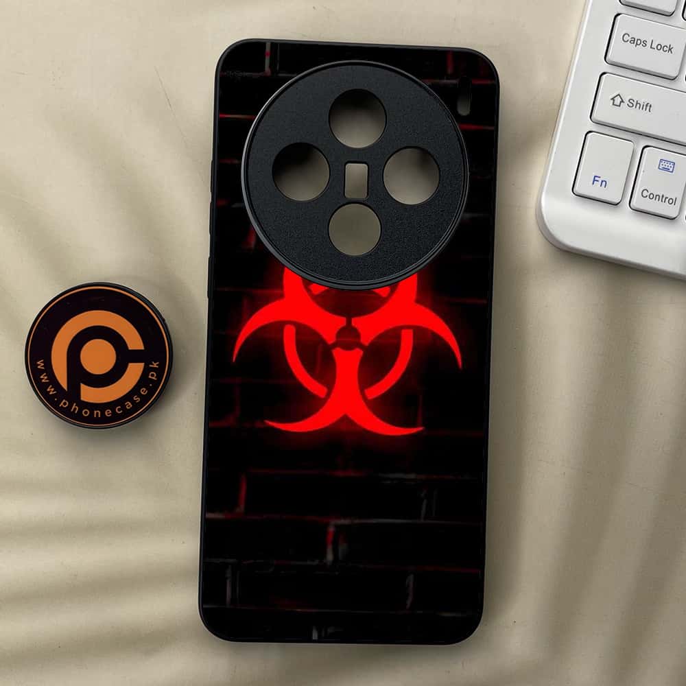 Vivo X200 - Biohazard Sign Series - Premium Metal  Printed soft Bumper shock Proof Case