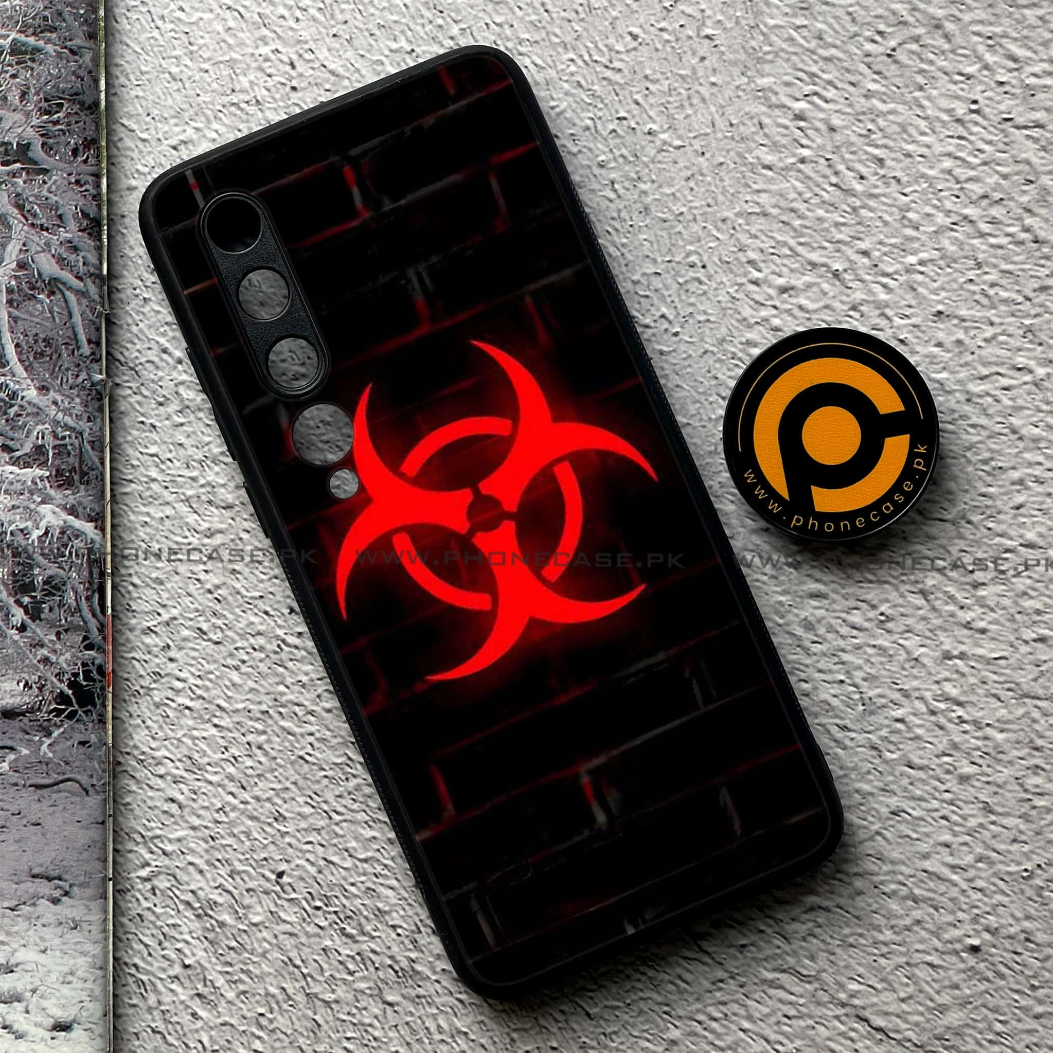 Xiaomi Mi 10 - Biohazard Sign Series - Premium Printed Glass soft Bumper shock Proof Case