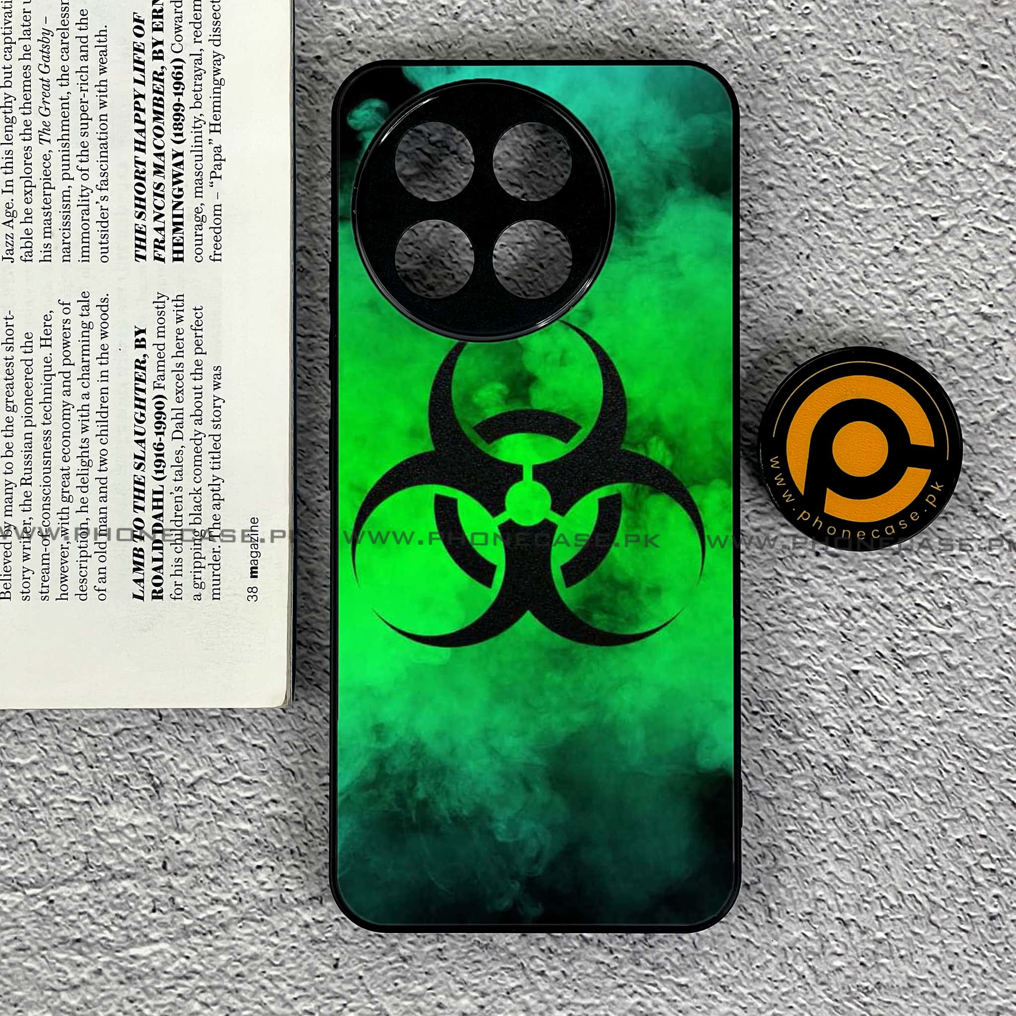 OnePlus 13R - Biohazard Sign Series - Premium Printed Glass soft Bumper shock Proof Case