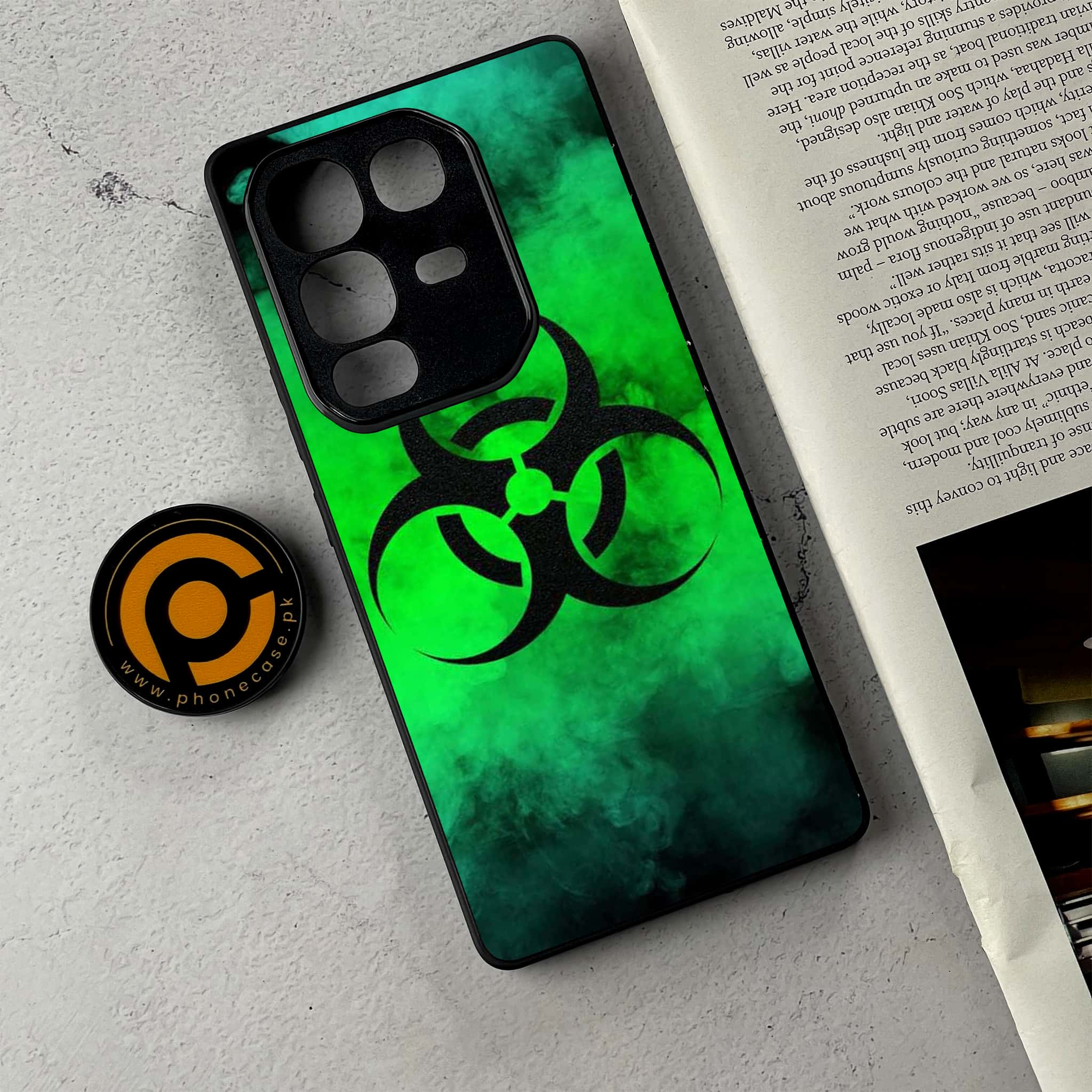 Infinix Note 50 Pro Plus - Biohazard Sign Series - Premium Metal Printed Soft Bumper Shockproof Case