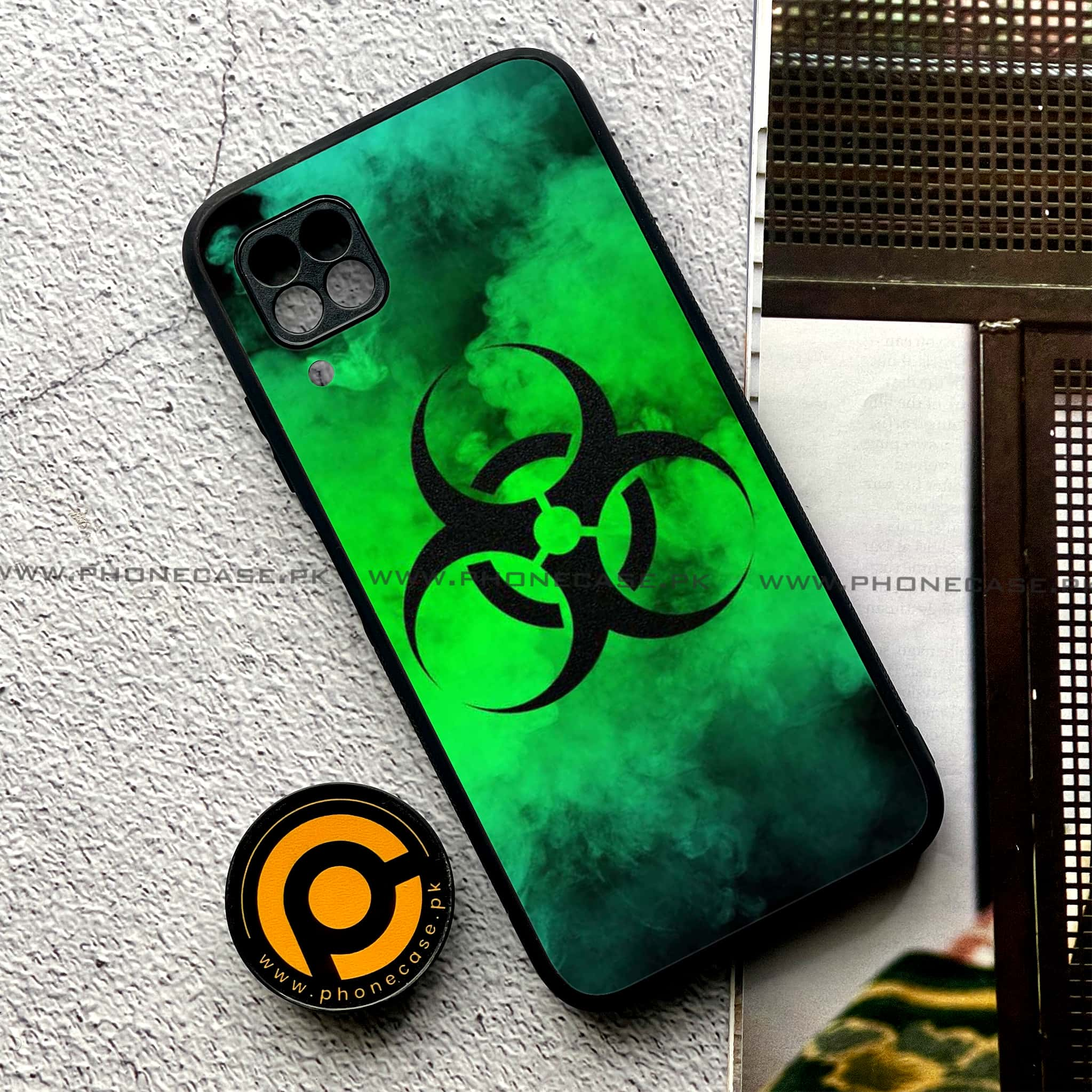 Huawei P40 Lite - Biohazard Sign Series - Premium Printed Glass soft Bumper shock Proof Case