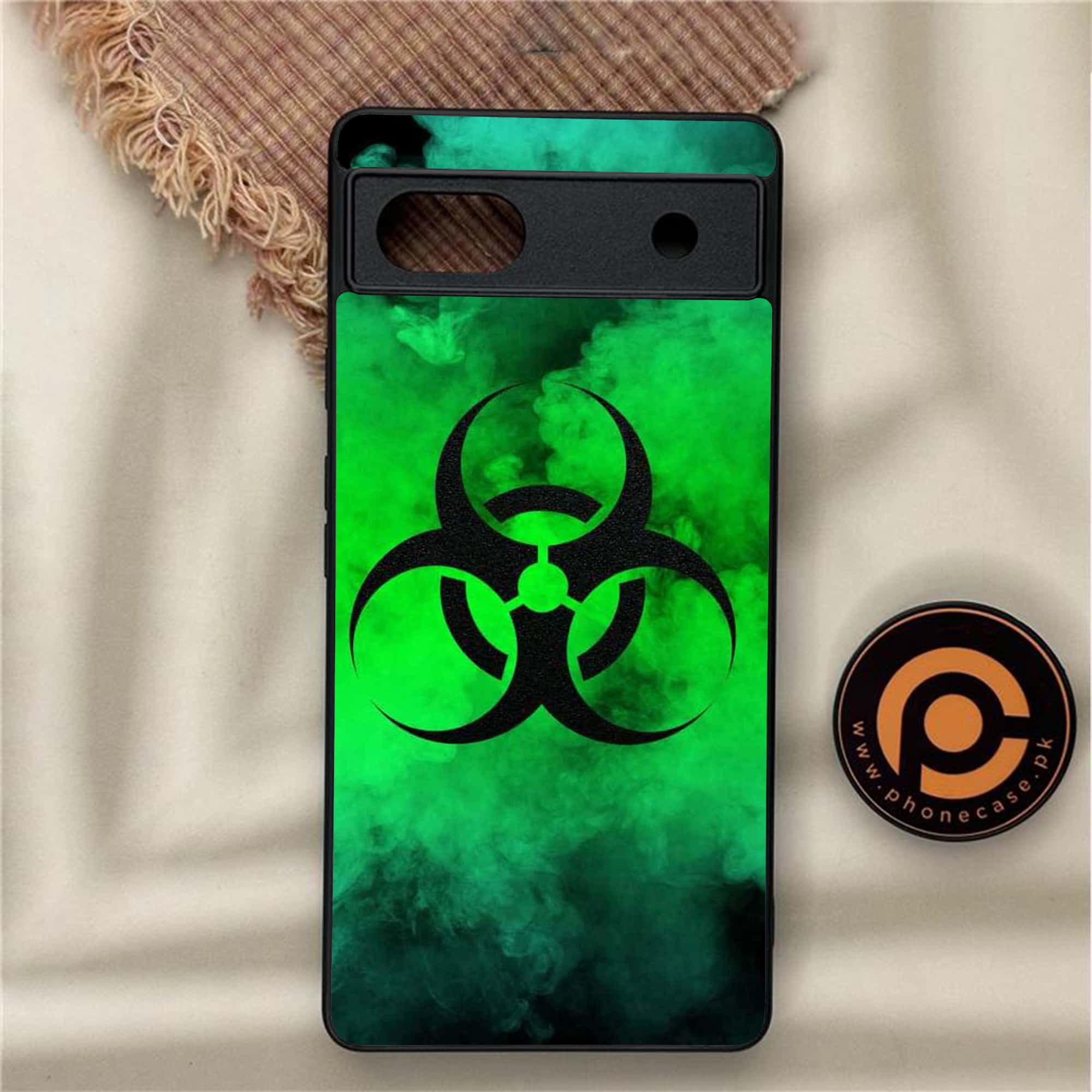 Google Pixel 6A - Biohazard Sign Series - Premium Metal Printed soft Bumper Shock Proof Case