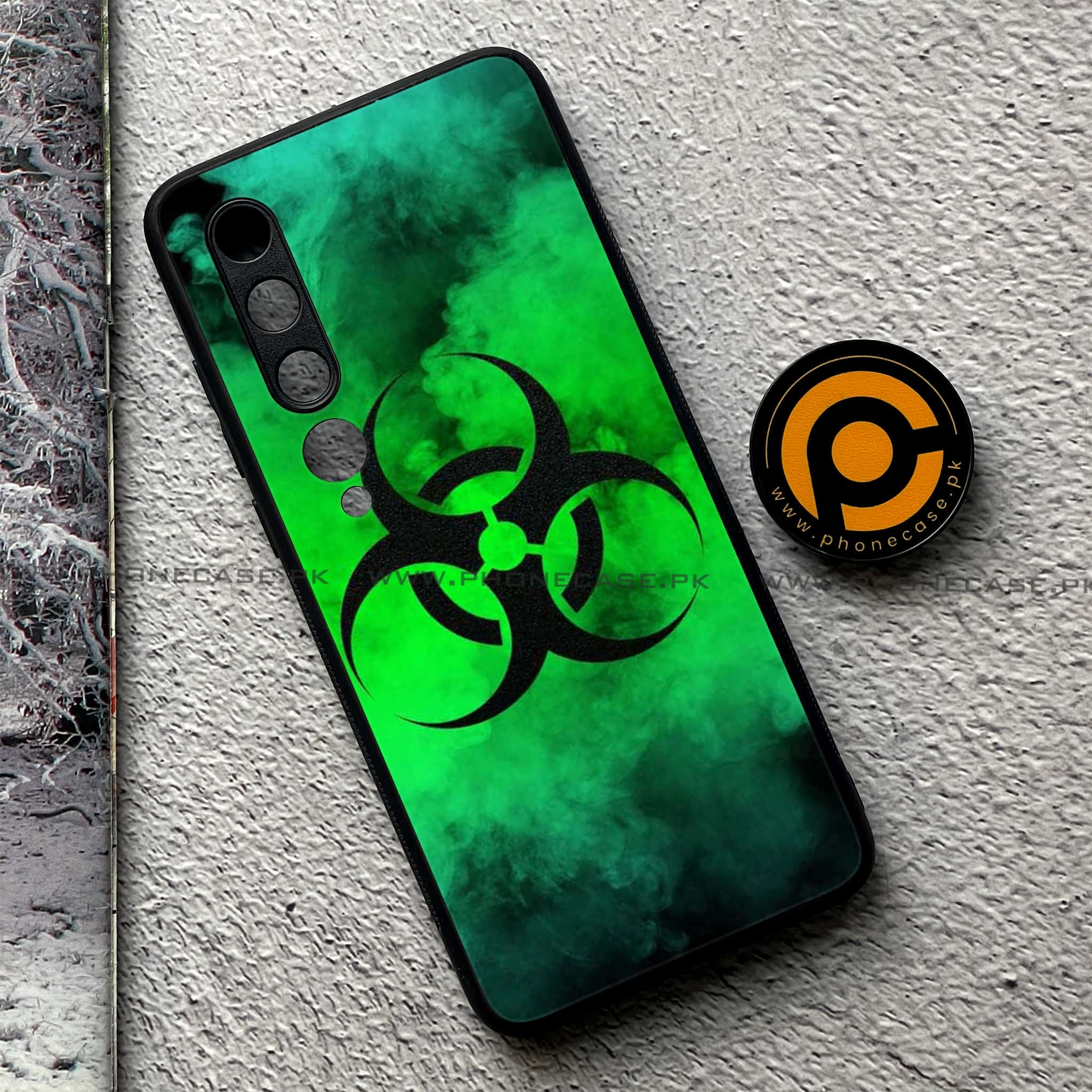 Xiaomi Mi 10 - Biohazard Sign Series - Premium Printed Glass soft Bumper shock Proof Case