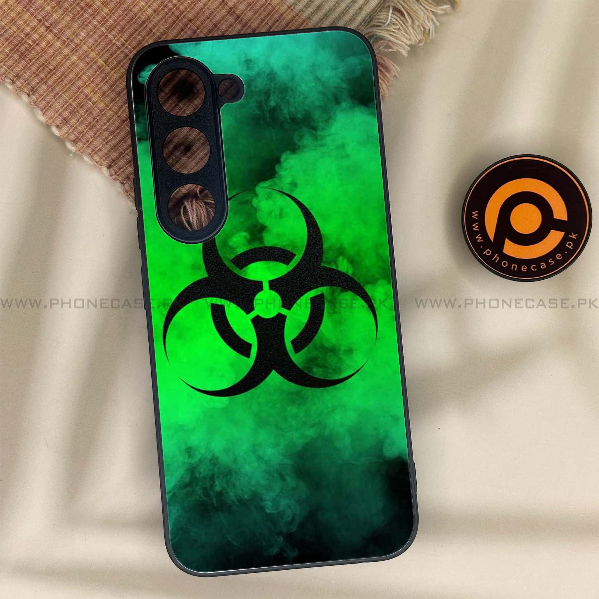 Tecno Spark 40 Pro - Biohazard Sign Series - Premium Metal Printed soft Bumper shock Proof Case