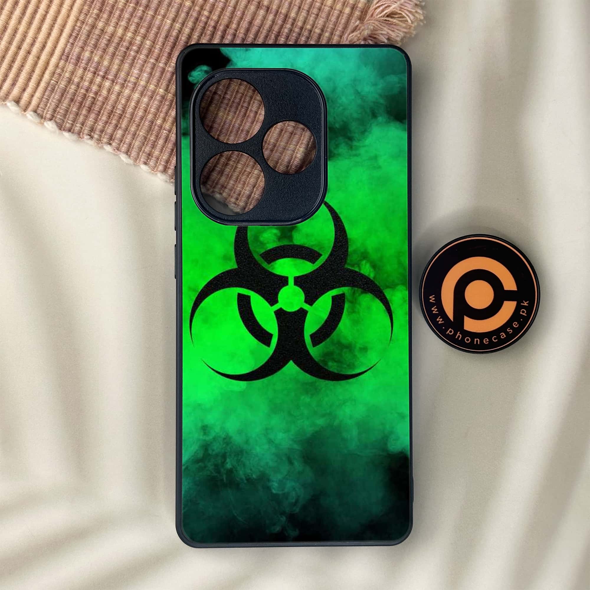 Realme GT 6 - Biohazard Sign Series - Premium Metal Printed soft Bumper shock Proof Case