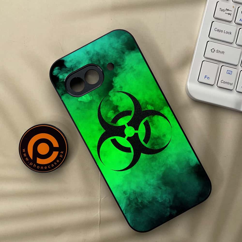Google Pixel 9a - Biohazard Sign Series - Premium Metal Printed soft Bumper Shock Proof Case