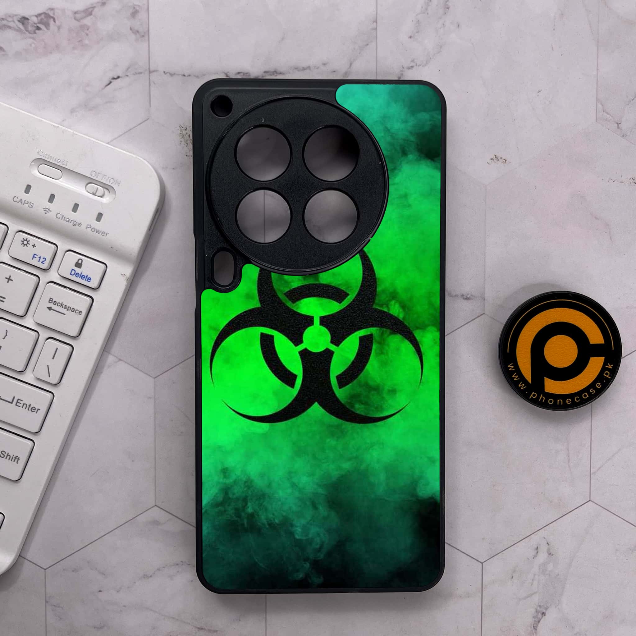 Tecno Camon 30 Premier - Biohazard Sign Series - Premium Metal Printed soft Bumper shock Proof Case