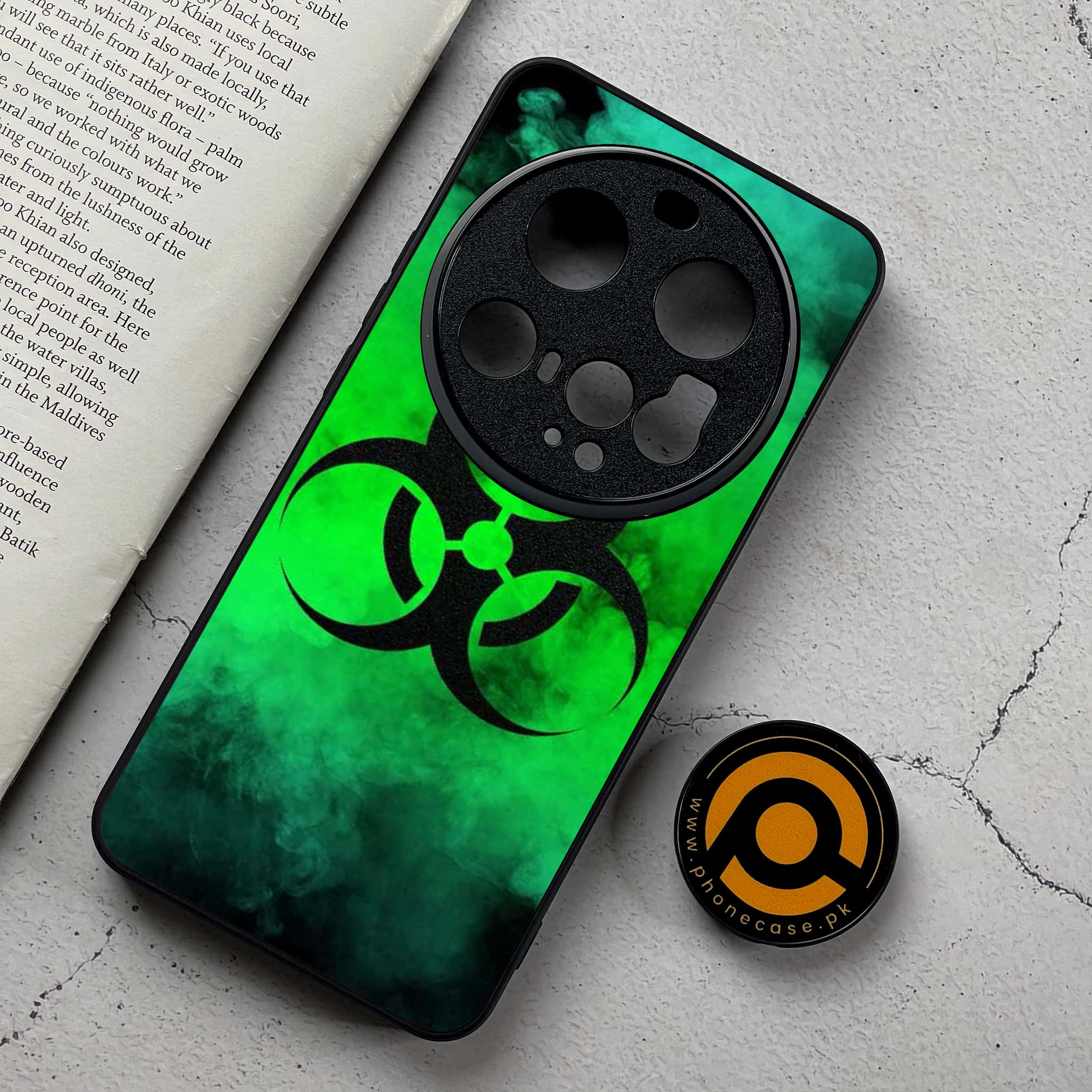 Xiaomi 15 Ultra - Biohazard Sign Series - Premium Metal Printed Soft Bumper Shockproof Case