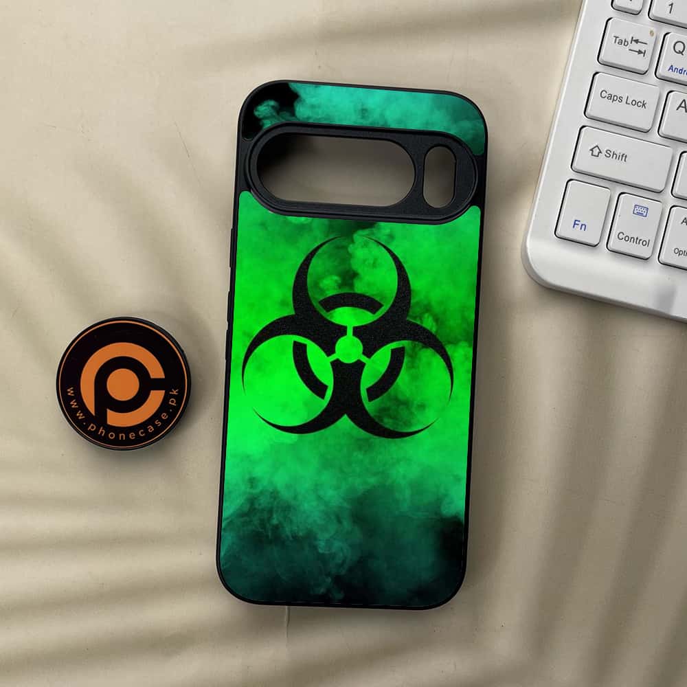 Google Pixel 10  - Biohazard Sign Series - Premium Metal Printed soft Bumper Shockof Case