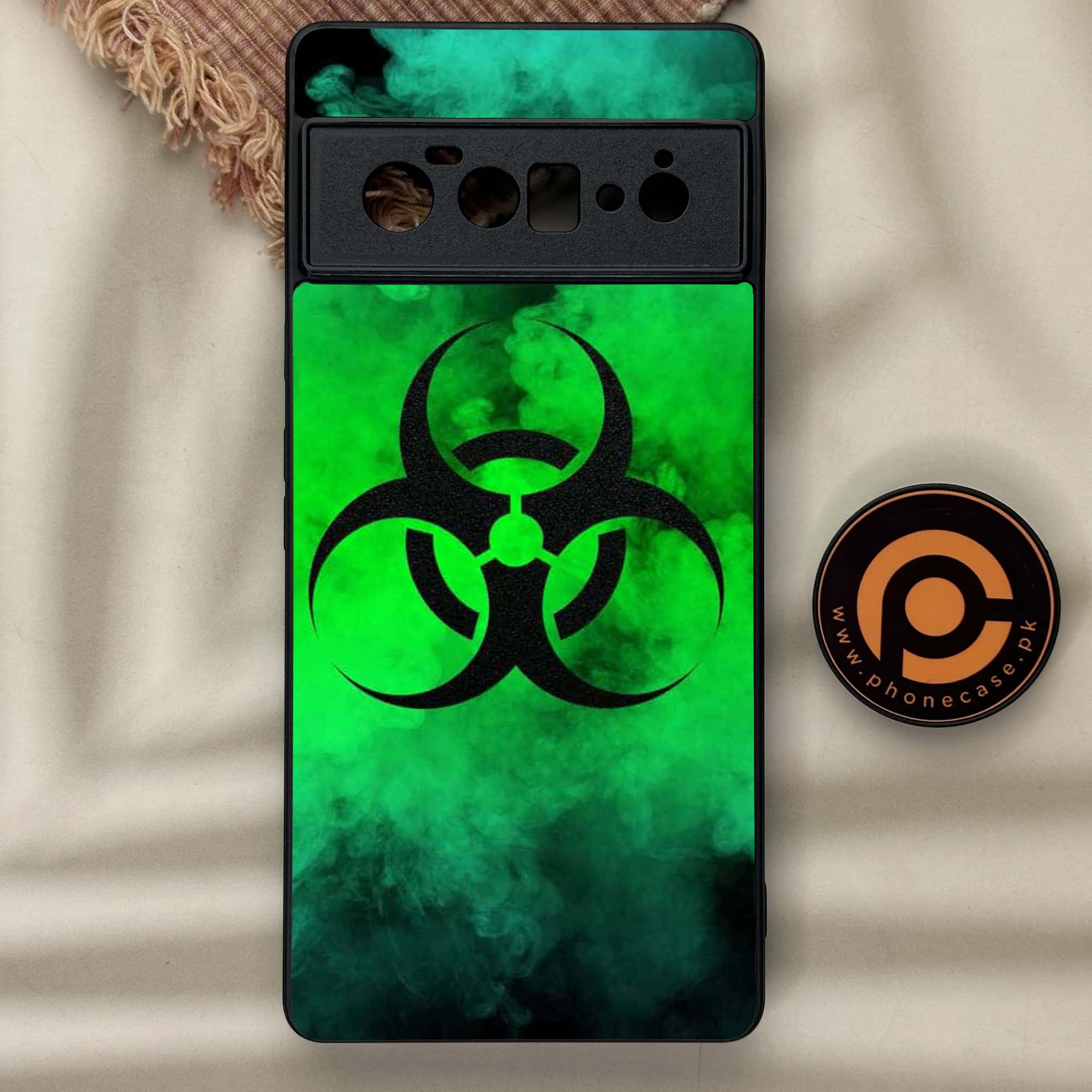 Google Pixel 6 Pro - Biohazard Sign Series - Premium Metal Printed soft Bumper Shock Proof Case