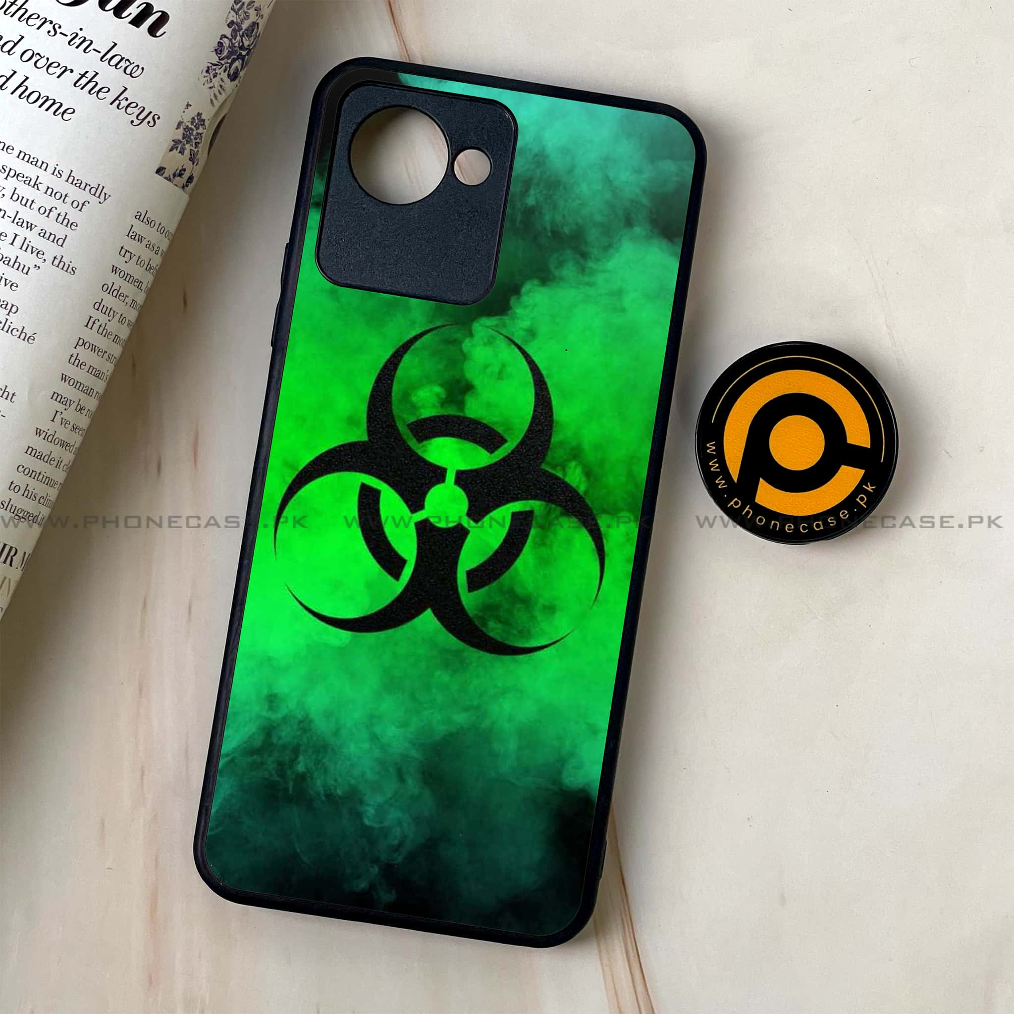 Realme C30 - Biohazard Sign Series - Premium Printed Glass soft Bumper shock Proof Case