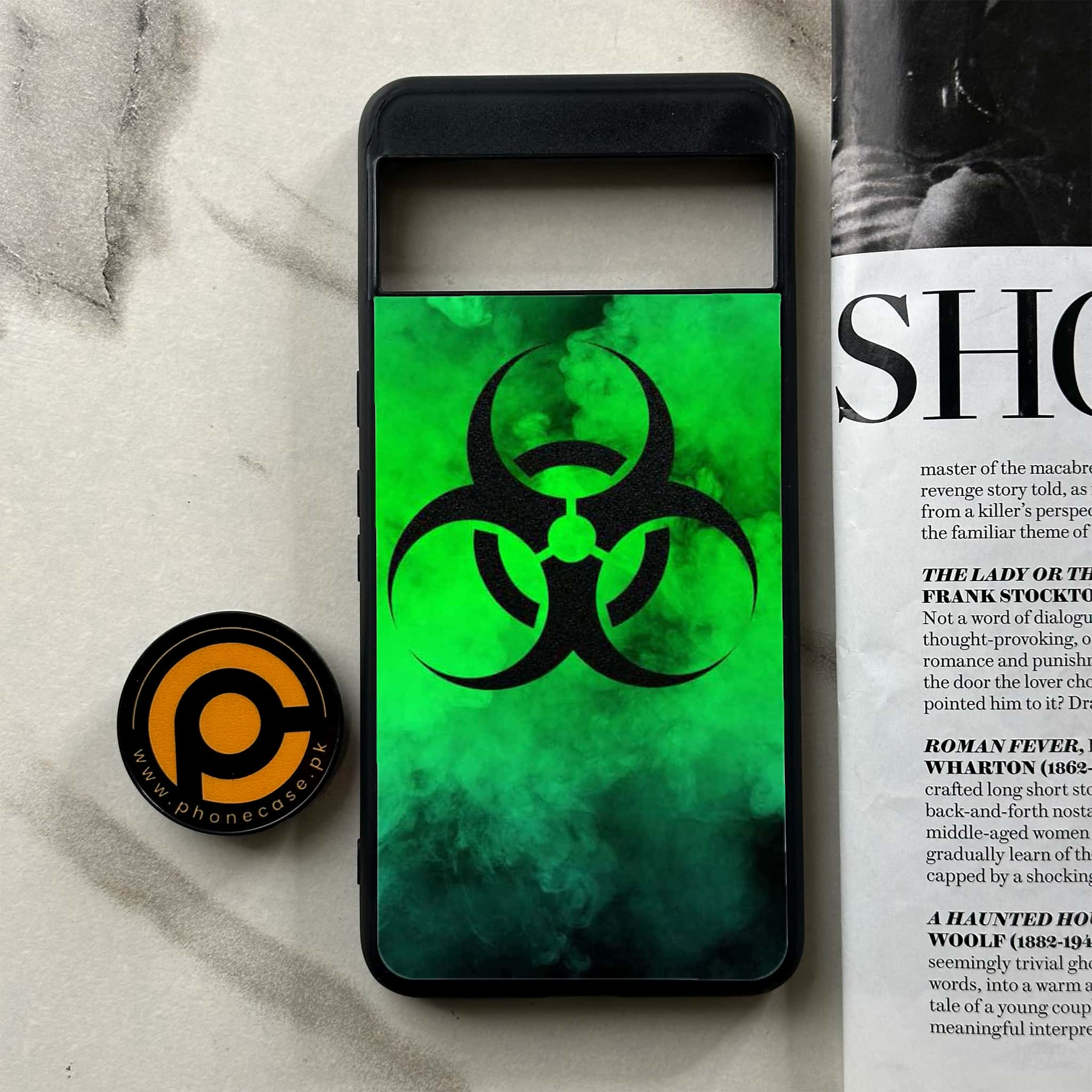 Google Pixel 8 Pro - Biohazard Sign Series - Premium Printed Glass soft Bumper shock Proof Case