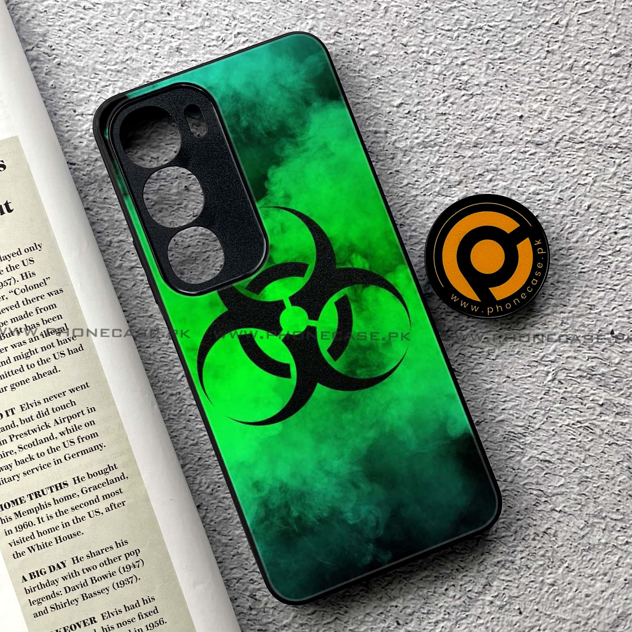 Vivo Y19s - Biohazard Sign Series - Premium Printed Glass soft Bumper shock Proof Case