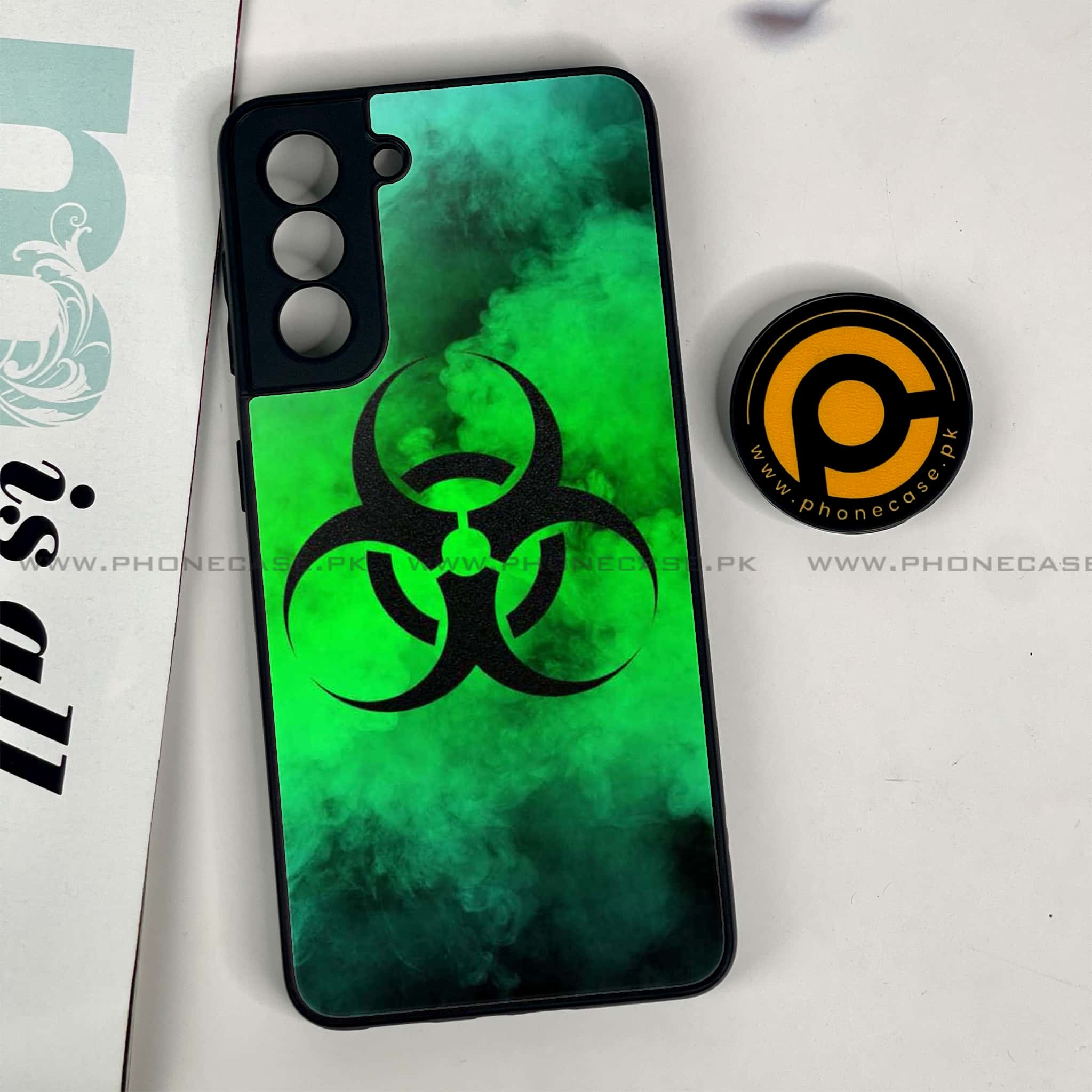 Samsung Galaxy S21 - Biohazard Sign Series - Premium Printed Glass soft Bumper shock Proof Case