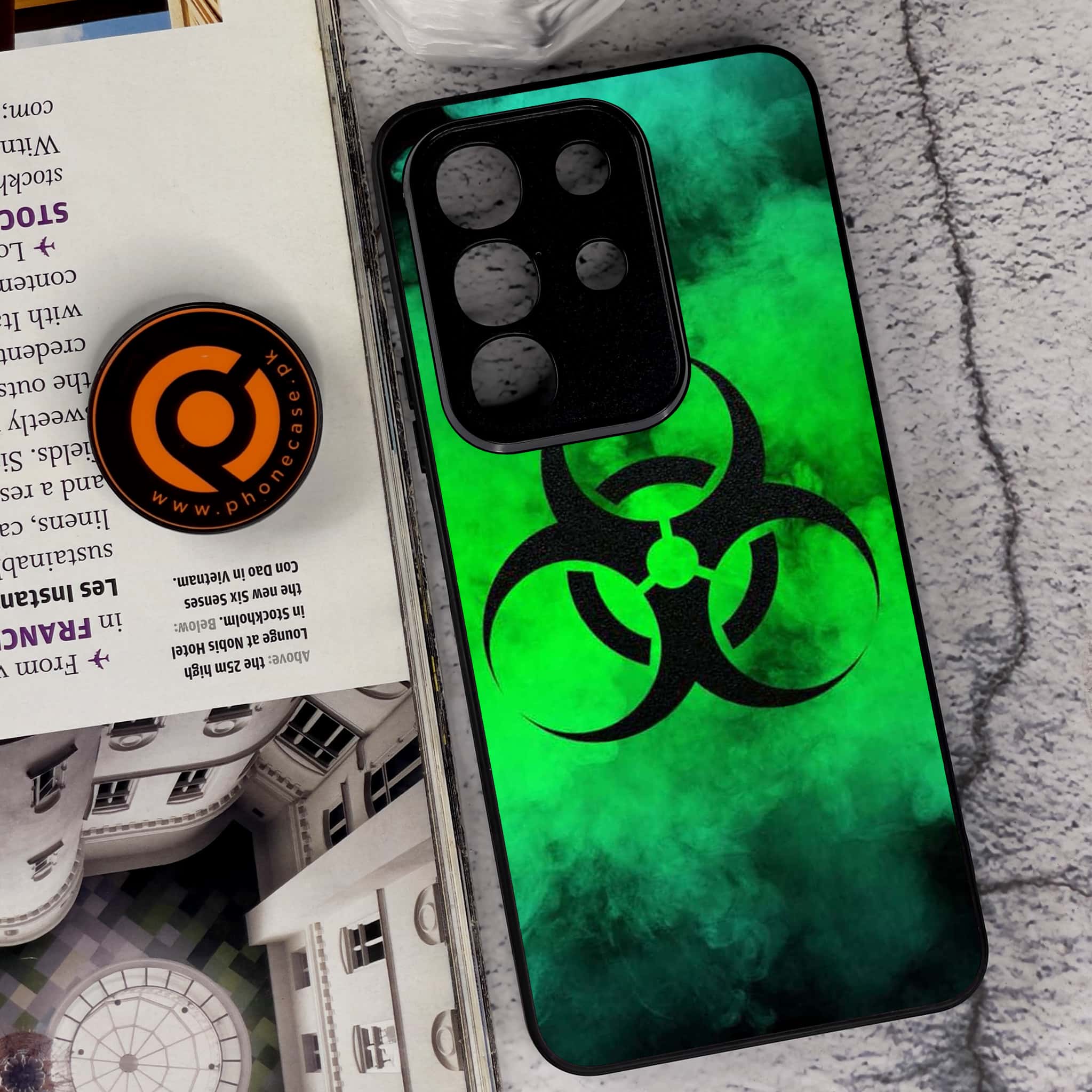 Vivo Y29 4G - Biohazard Sign Series - Premium Metal Printed soft Bumper Shock Proof Case