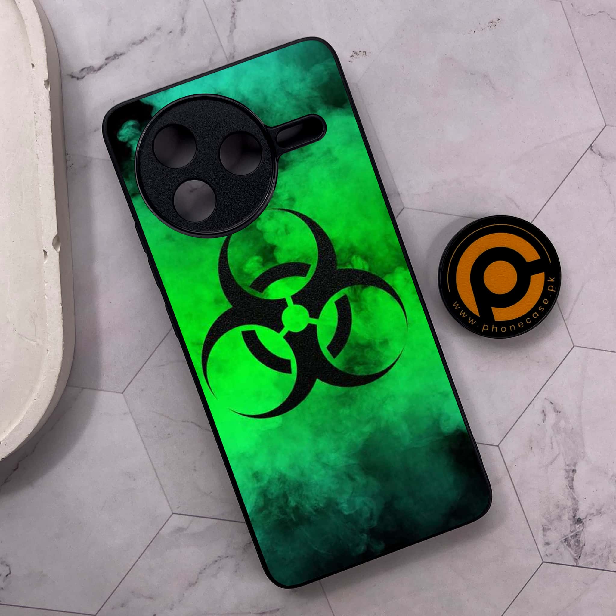 Xiaomi Poco F7 Pro 5G - Biohazard Sign Series - Premium Metal Printed soft Bumper shock Proof Case