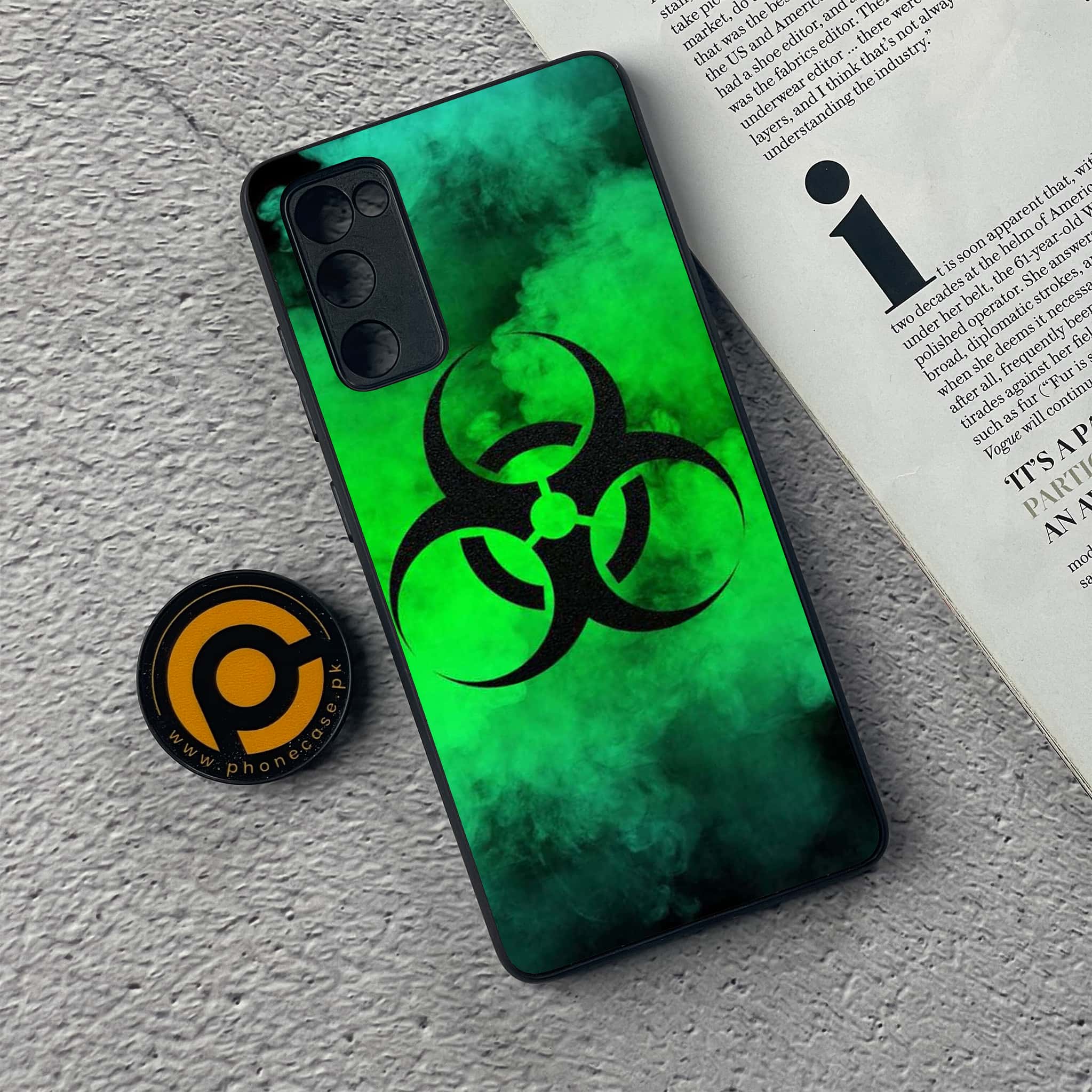 Samsung Galaxy S20 FE Biohazard Sign Series Premium Printed Glass soft Bumper shock Proof Case