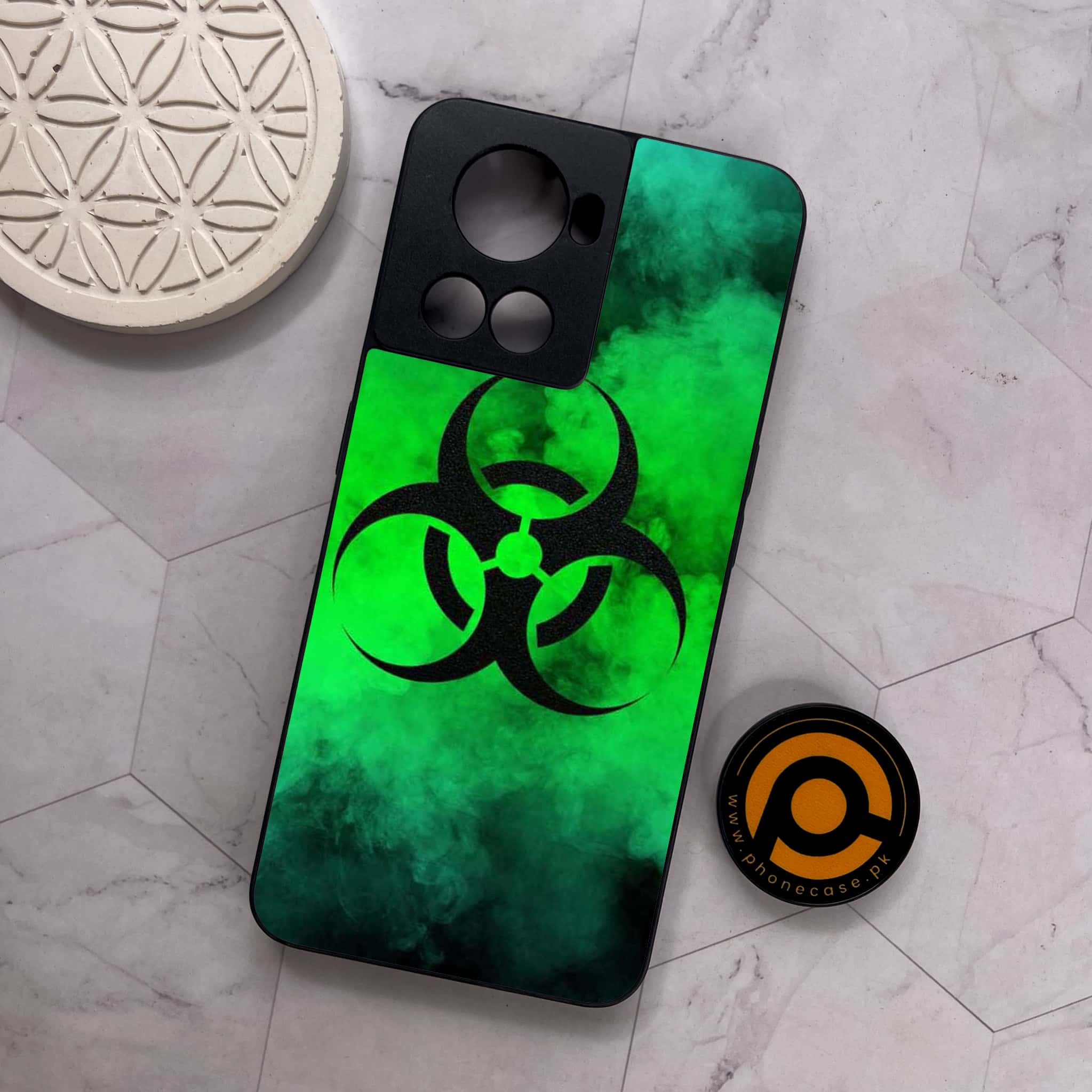 OnePlus 10R - Biohazard Sign Series - Premium Metal Printed soft Bumper shock Proof Case