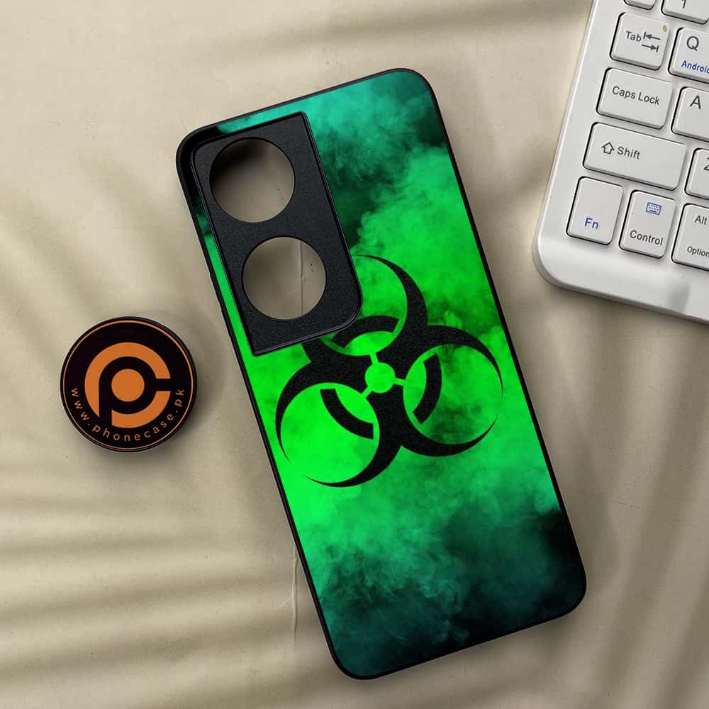 Honor X7b - Biohazard Sign Series - Premium Metal  Printed soft Bumper shock Proof Case