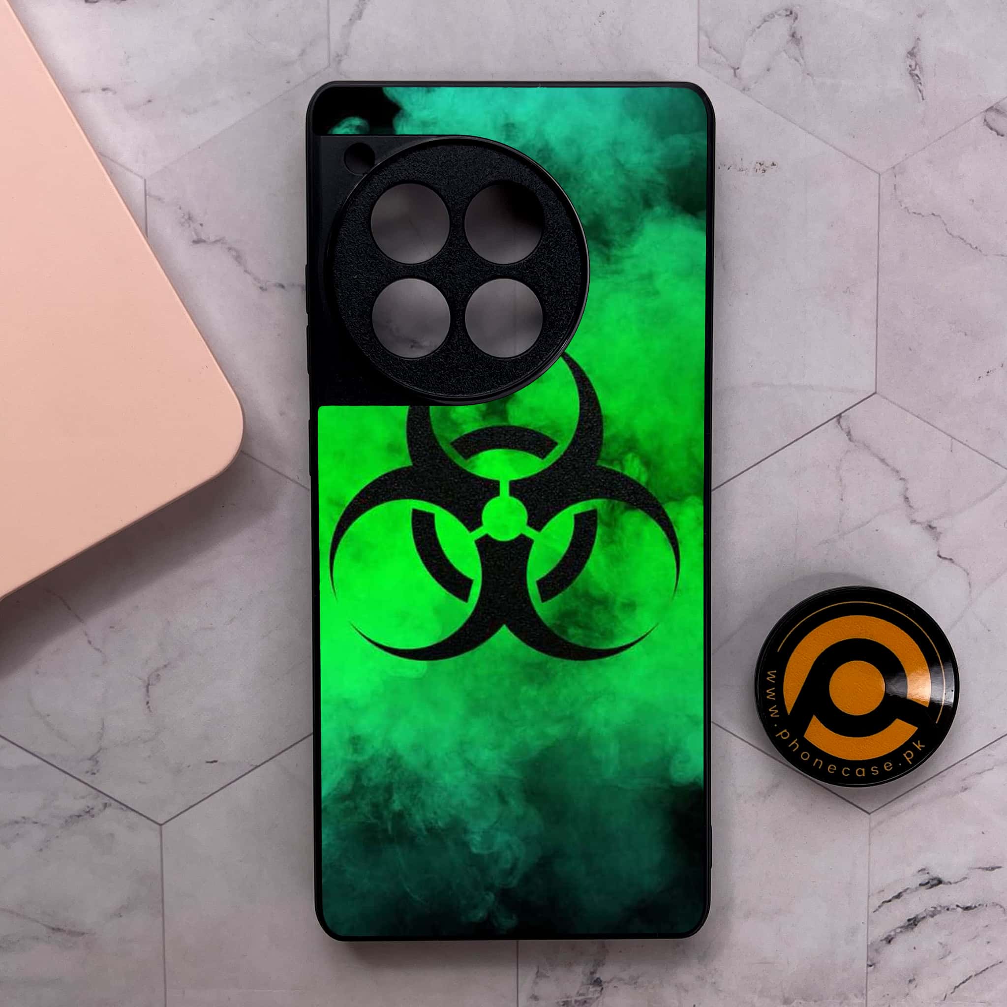 OnePlus 12R - Biohazard Sign Series - Premium Metal Printed soft Bumper shock Proof Case