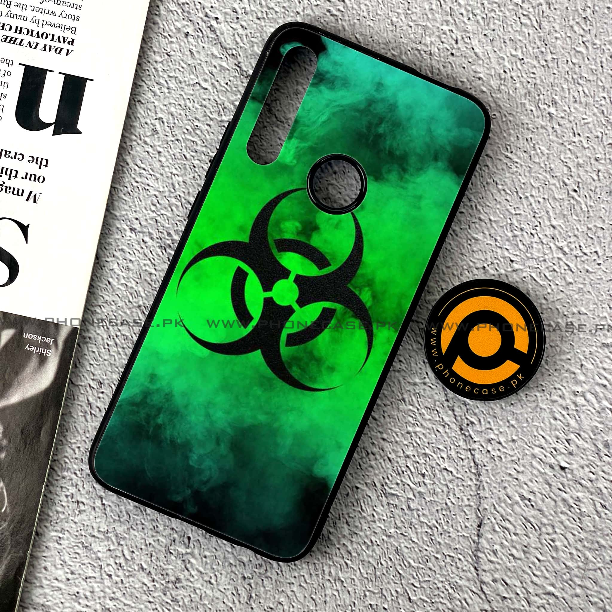 Huawei Y9 Prime (2019) - Biohazard Sign Series - Premium Printed Glass soft Bumper shock Proof Case