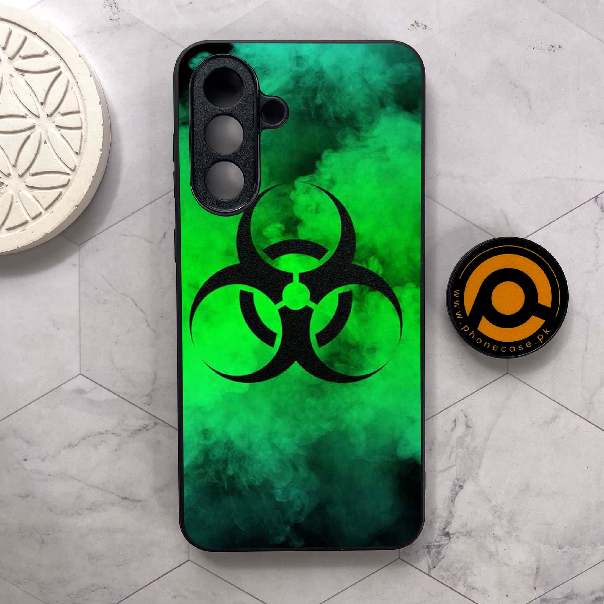Samsung Galaxy A36 5G - Biohazard Sign Series - Premium Metal Printed soft Bumper shock Proof Case