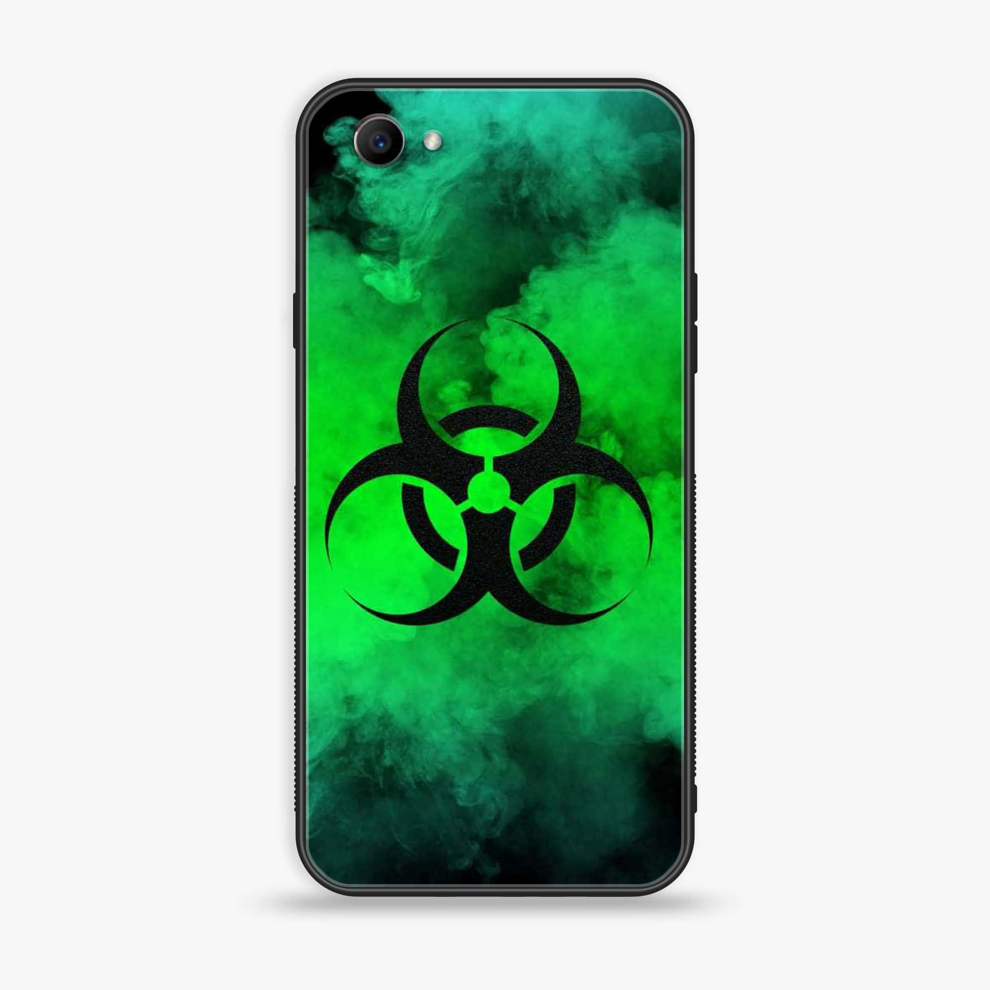 Oppo F7 Youth - Biohazard Sign Series - Premium Printed Glass soft Bumper shock Proof Case