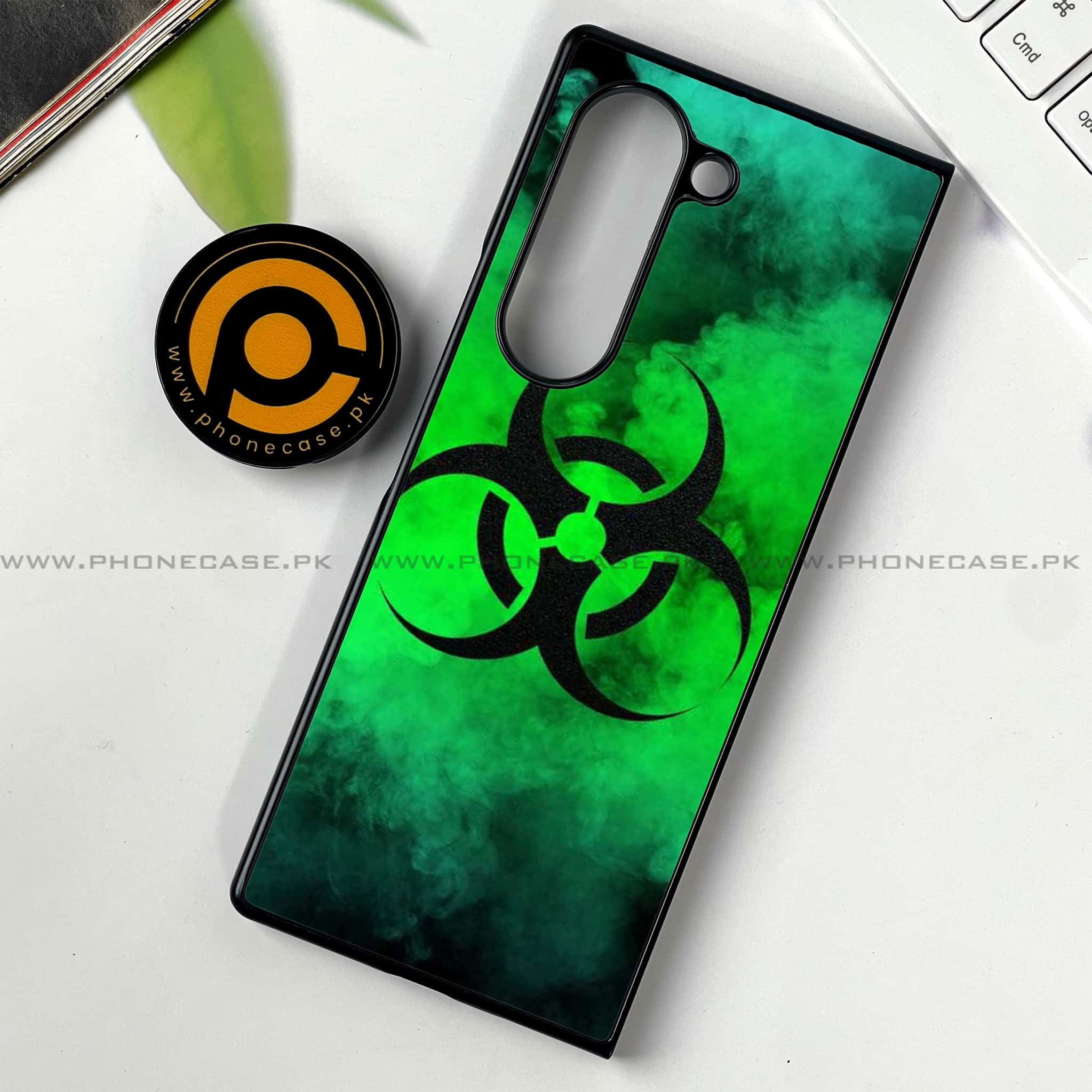 Samsung Galaxy Z Fold 6 - Biohazard Sign Series - Premium Printed Metal soft Bumper shock Proof Case