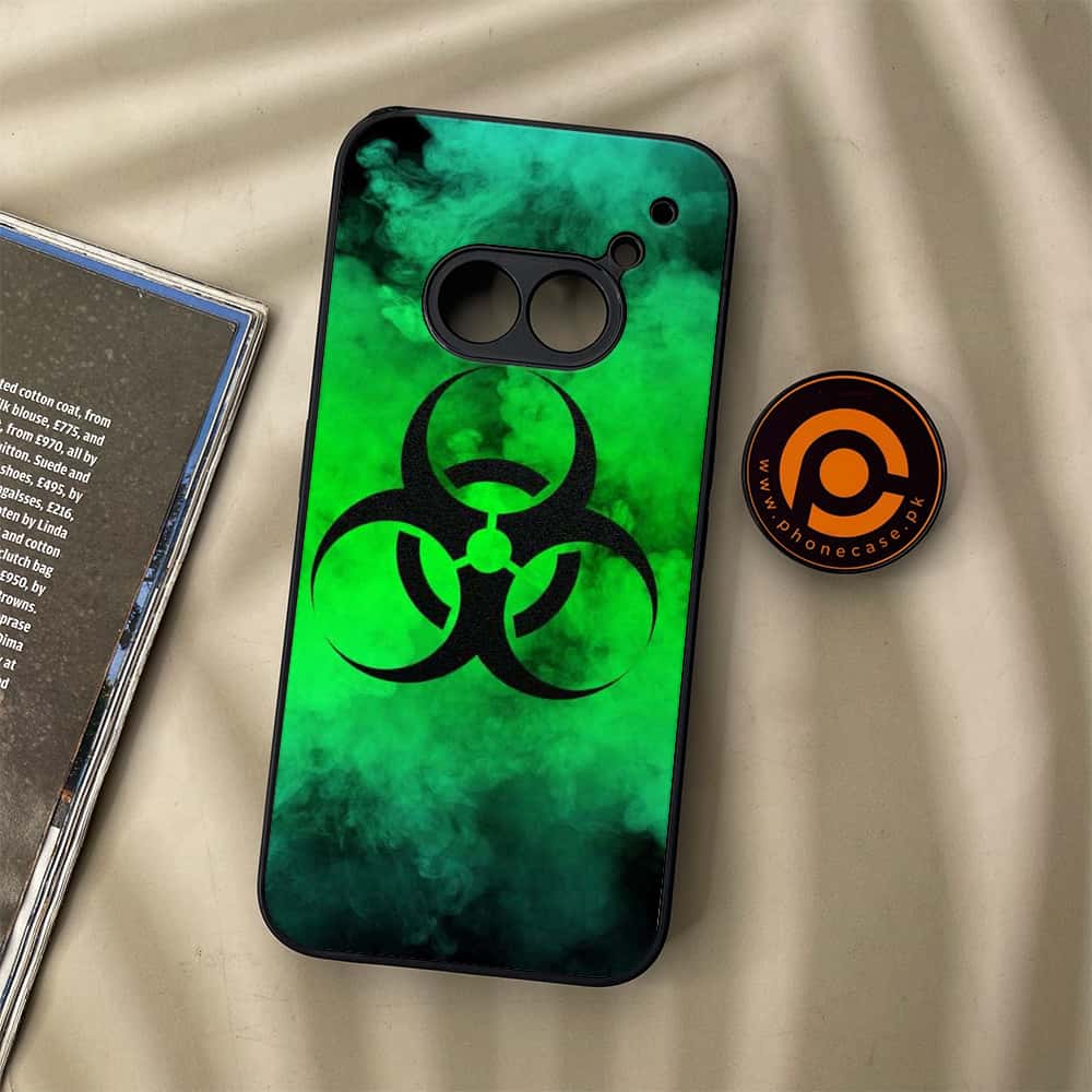 Nothing Phone (2a) - Biohazard Sign Series - Premium Metal Printed soft Bumper Shock Proof Case