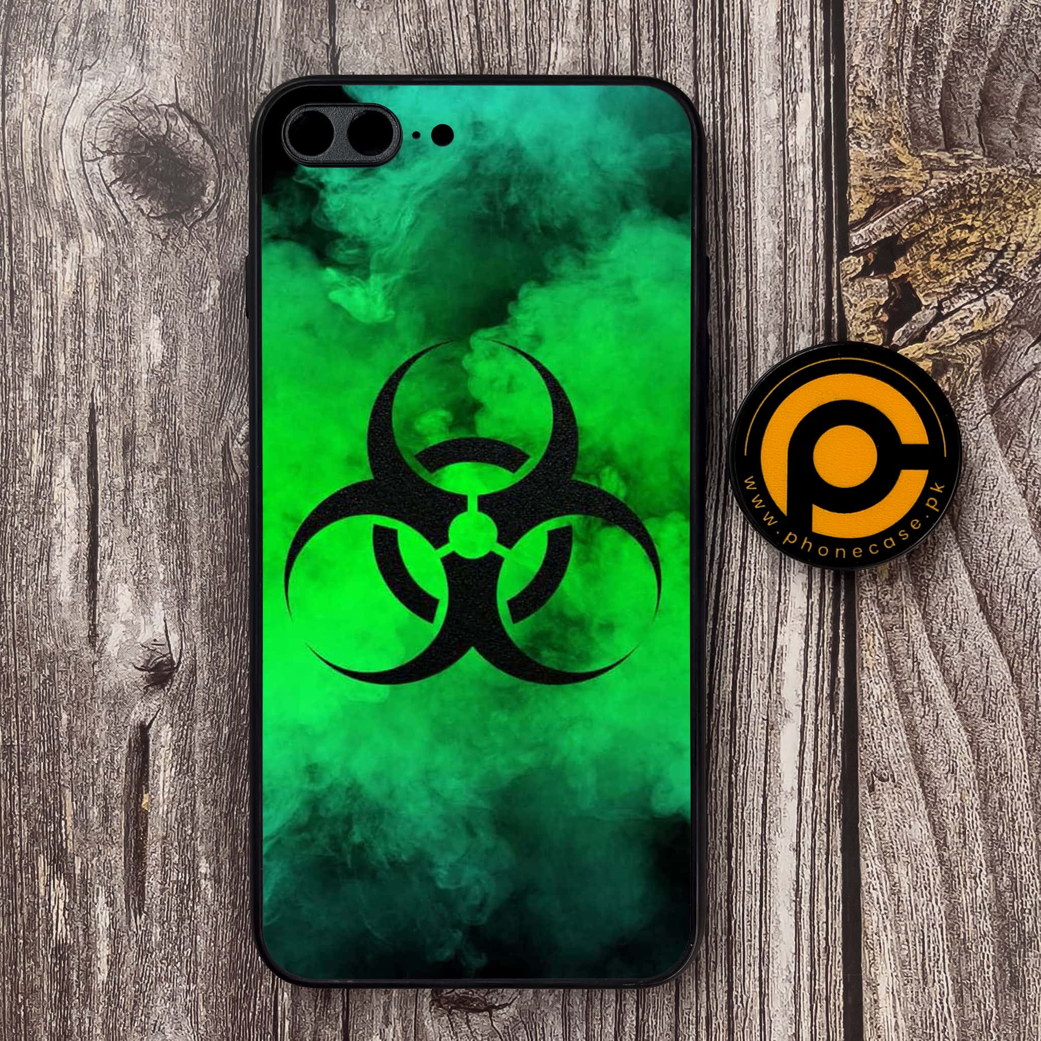 iPhone 7 Plus - Biohazard Sign Series - Premium Metal Printed soft Bumper shock Proof Case