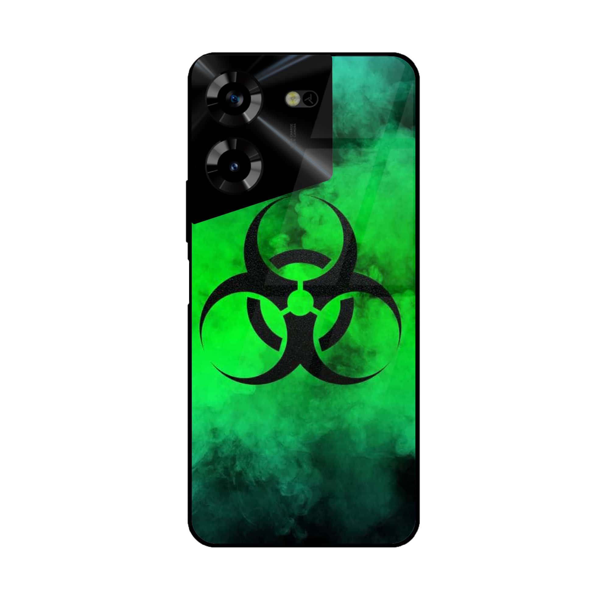 Tecno Pova 5 Pro - Bioharzard Series - Premium Printed Glass soft Bumper shock Proof Case
