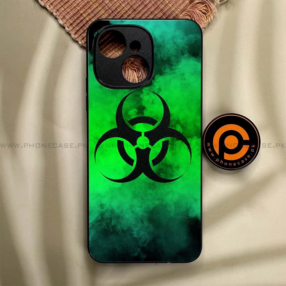 Tecno Spark 40C - Biohazard Sign Series - Premium Metal Printed soft Bumper shock Proof Case