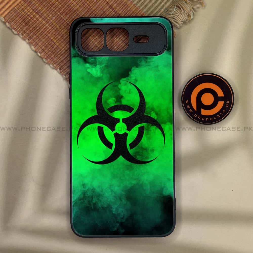 Infinix Smart 10 Plus - Biohazard Sign Series - Premium Metal Printed soft Bumper shock Proof Case